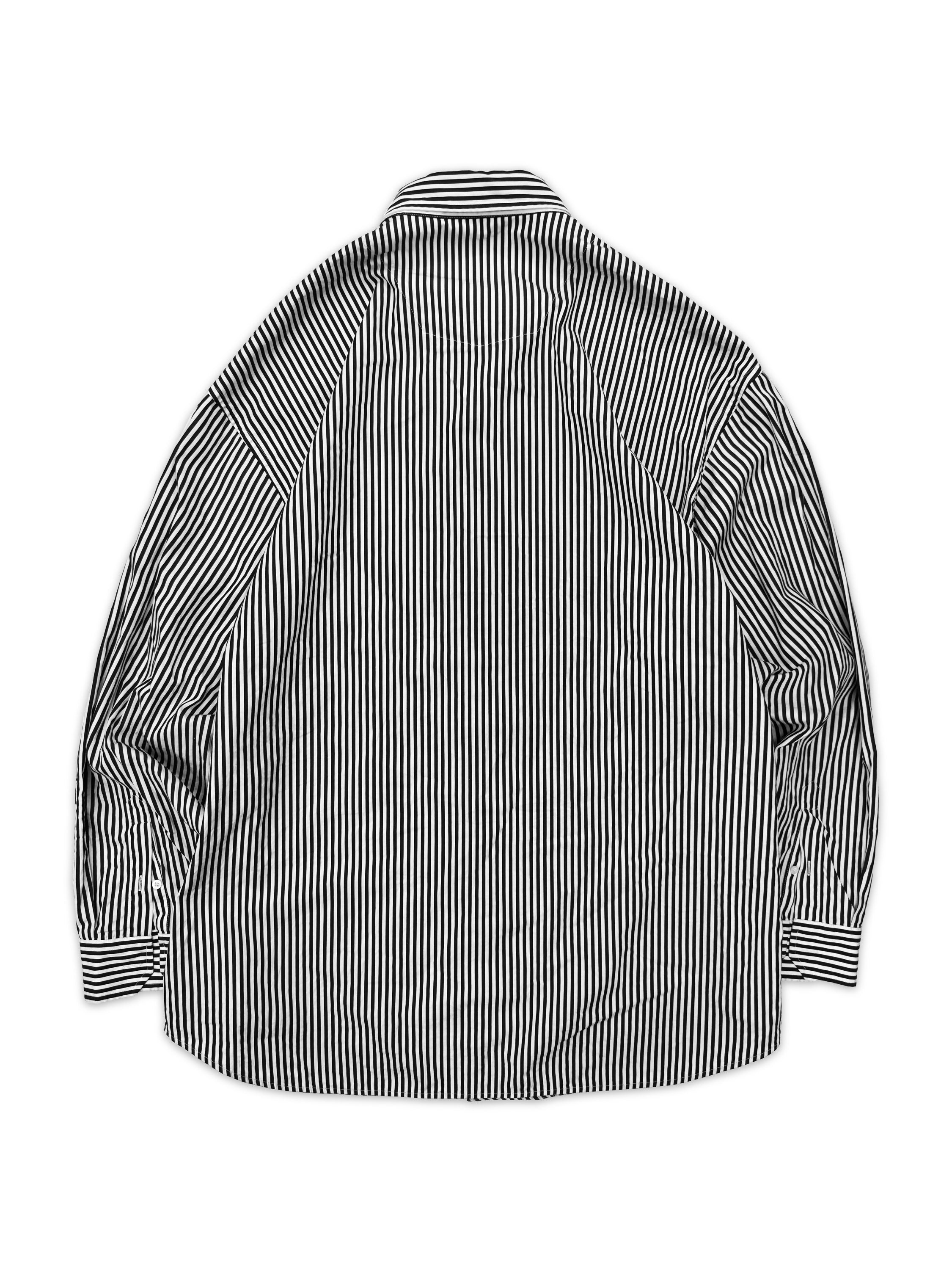 AW18 Balenciaga ‘I Love Techno’ Oversized Pinstripe Long Sleeve