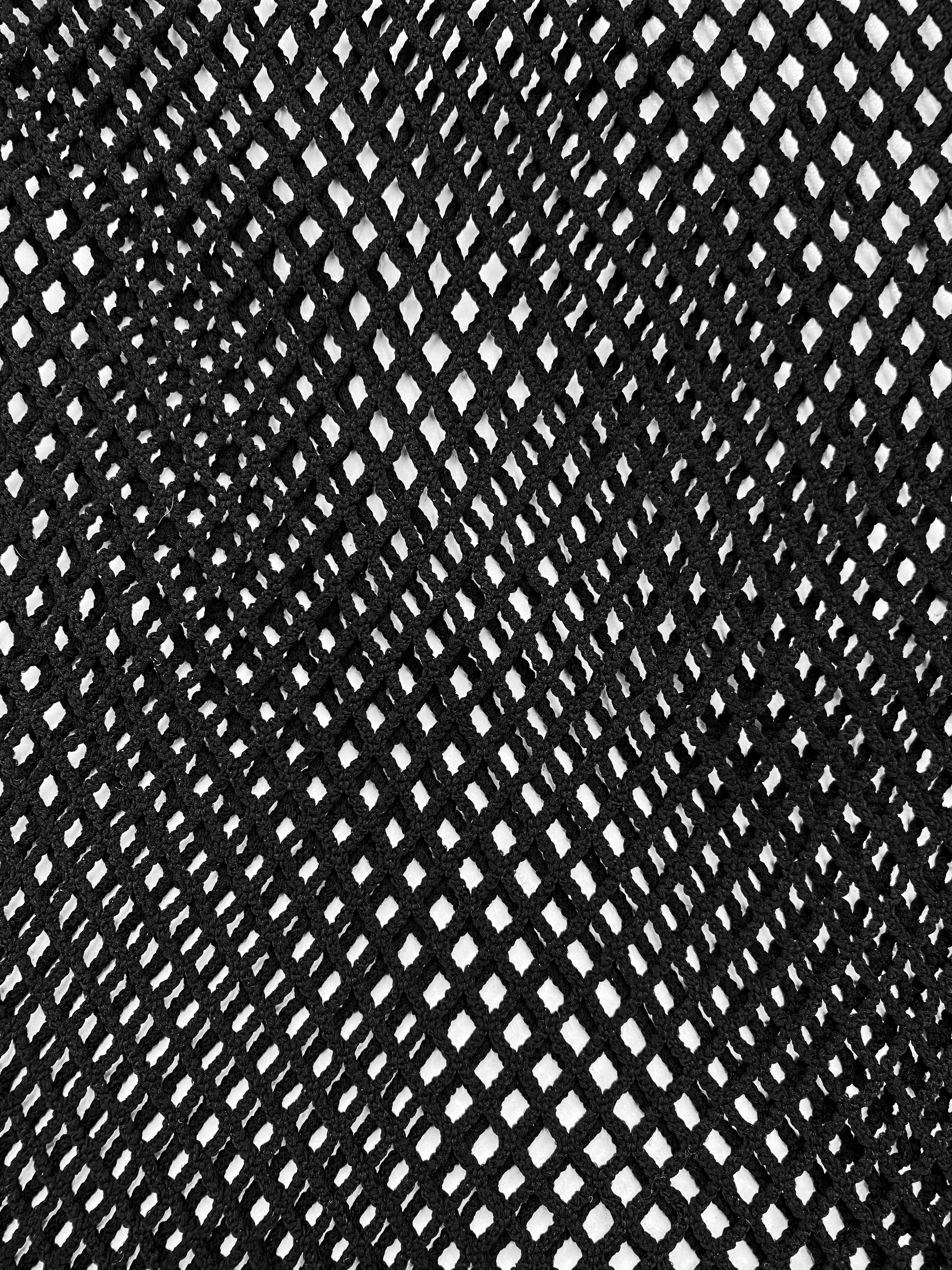 SS19 Comme des Garçons Fishnet Mesh Reinforced Longsleeve