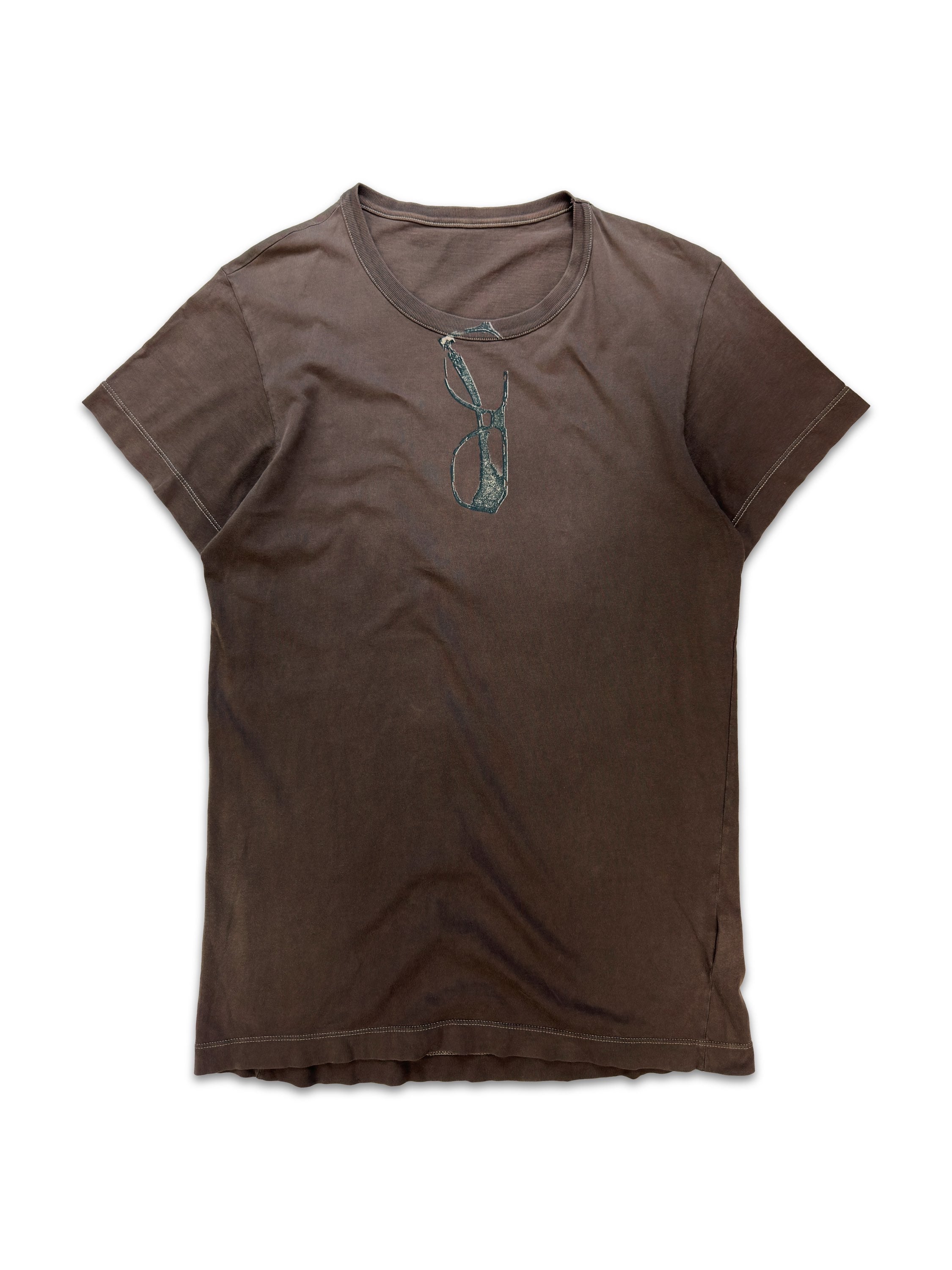 SS05 Maison Margiela ‘Sunglasses’ Trompe L’Oeil Rustic T-Shirt