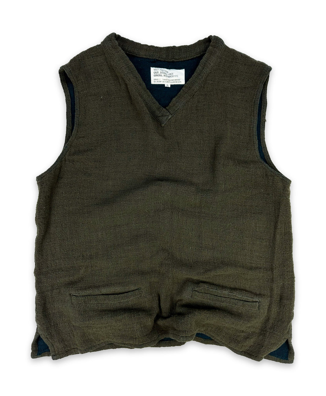 SS03 General Research ‘Flower & Sunshine Days’ Green Knitted Vest