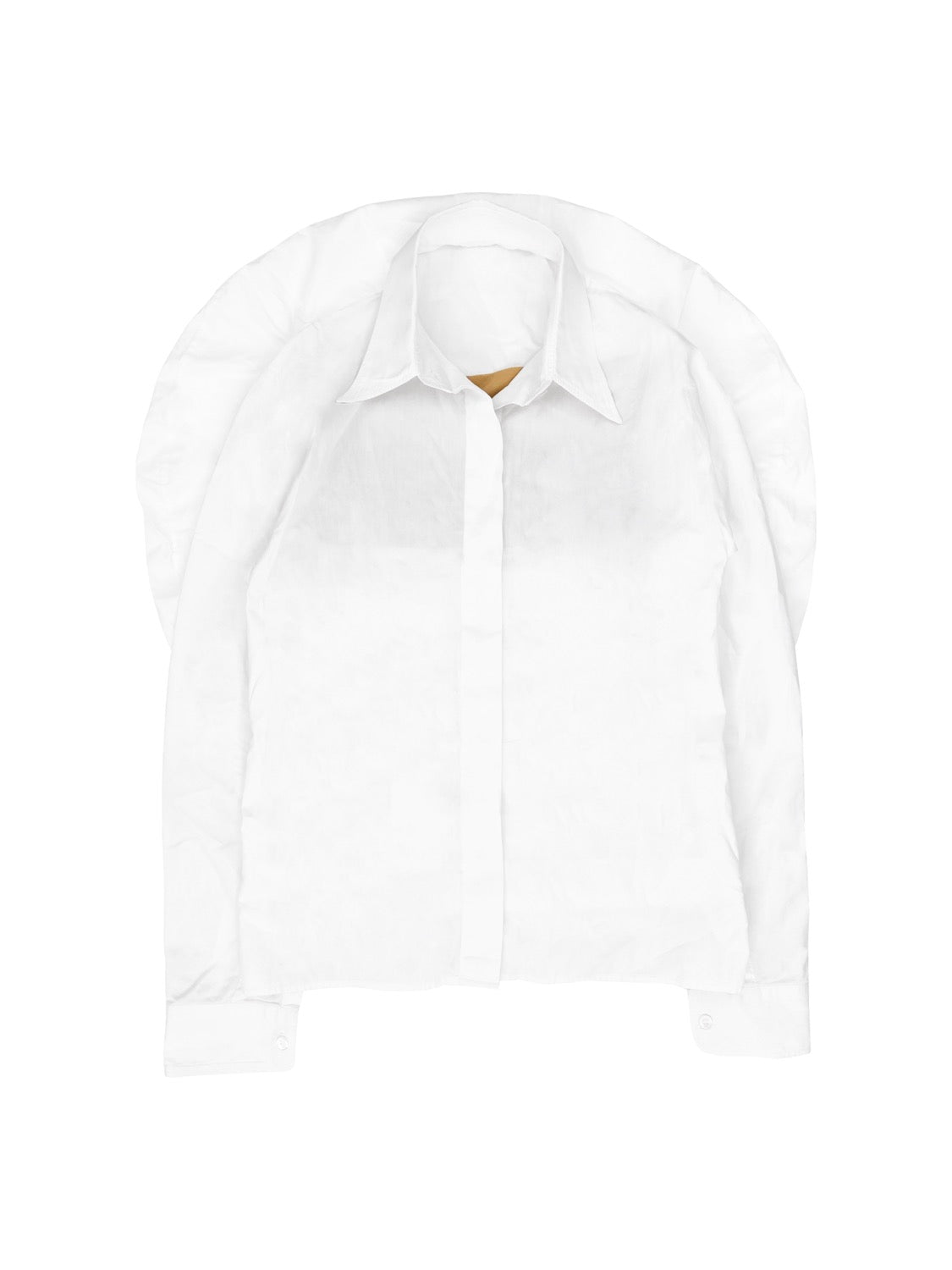 AW07 Margiela White Tag Circle Longsleeve Button Up