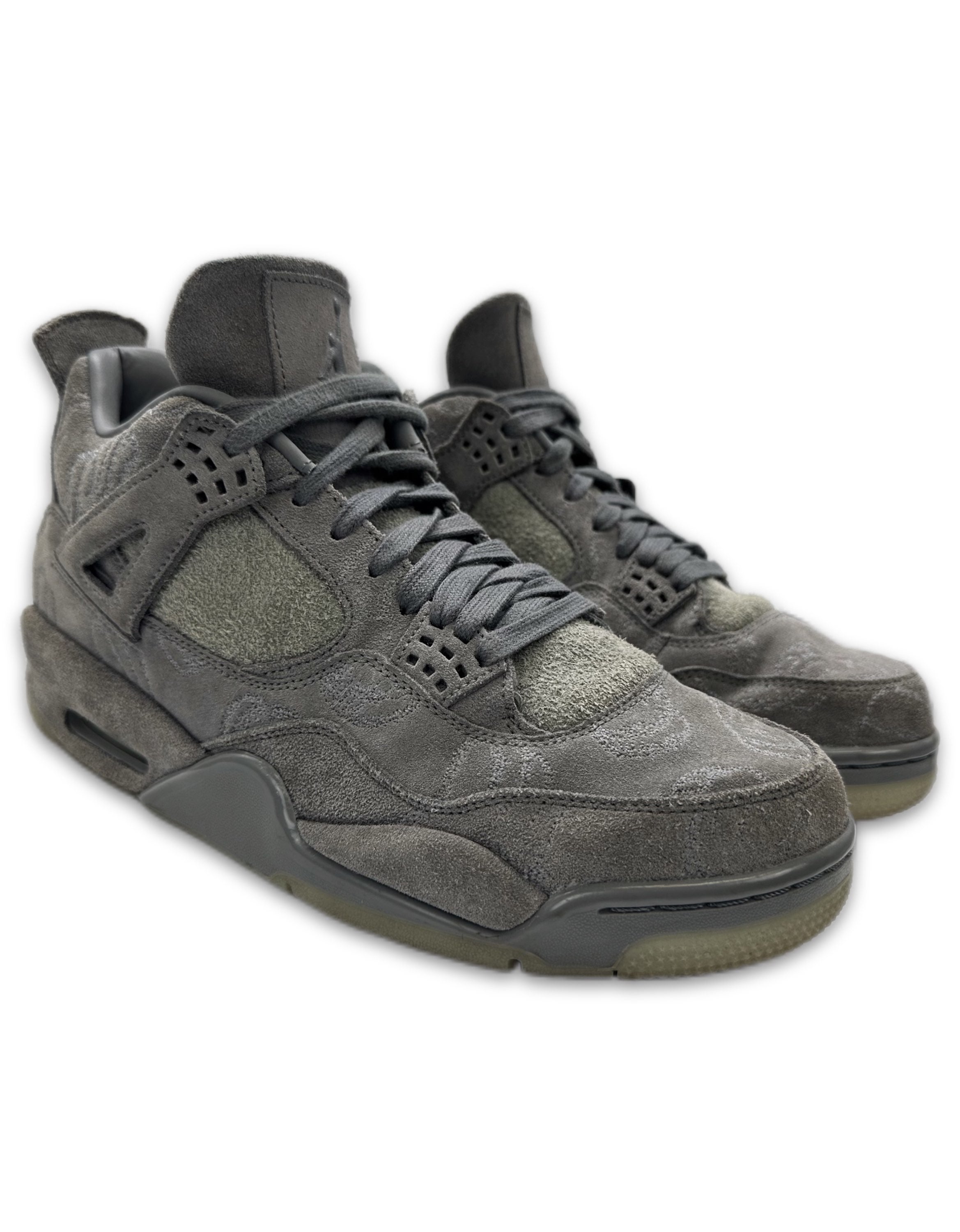 2017 KAWS x Air Jordan 4 Retro ‘Cool Grey’ Suede Sneakers