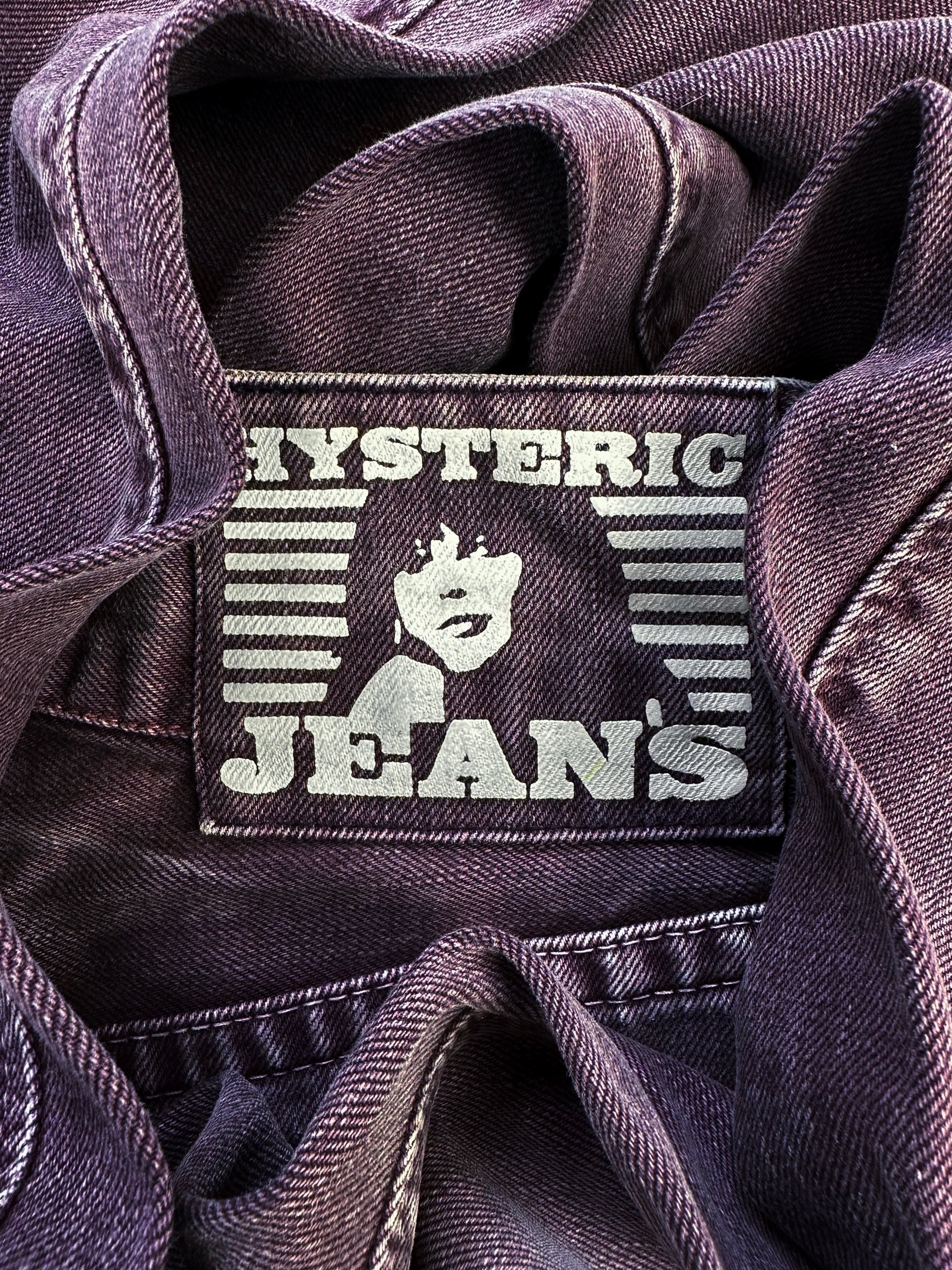 00s Hysteric Glamour ‘Big Button’ Burgundy Denim