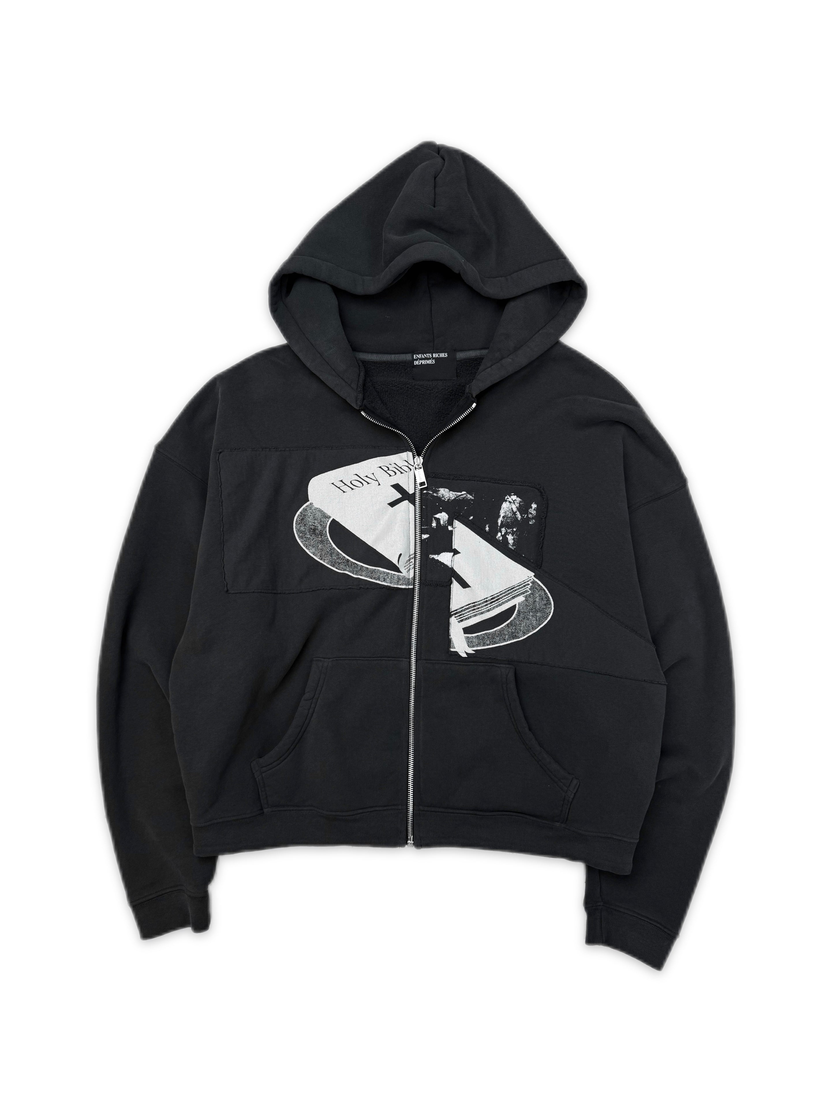 SS25 Enfants Riches Deprimes ‘Holy Bible’ Assemblage Zip-up Hoodie