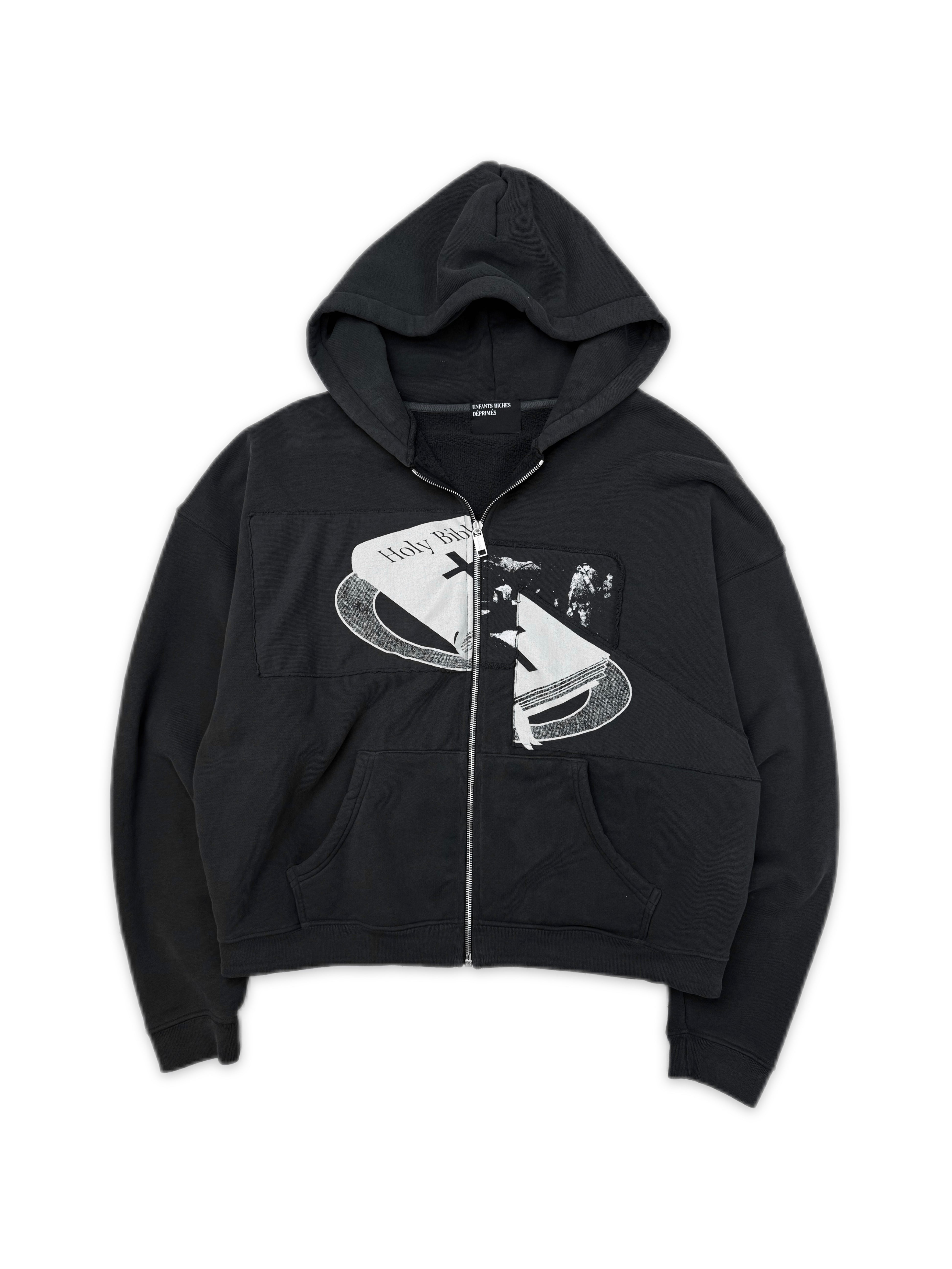 SS25 Enfants Riches Deprimes ‘Holy Bible’ Assemblage Zip-up Hoodie