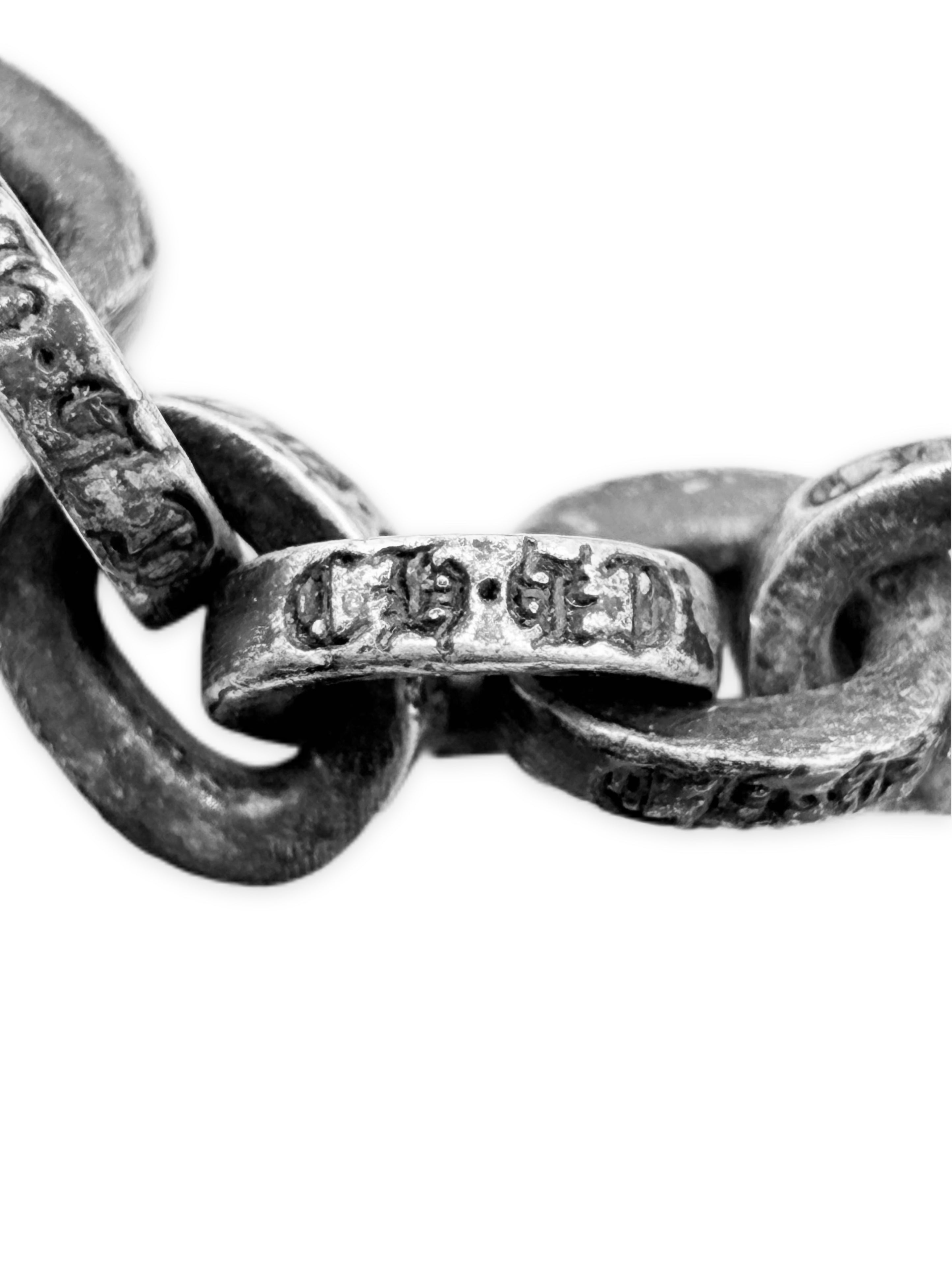 Chrome Hearts Paperchain Etched .925 Silver Ring