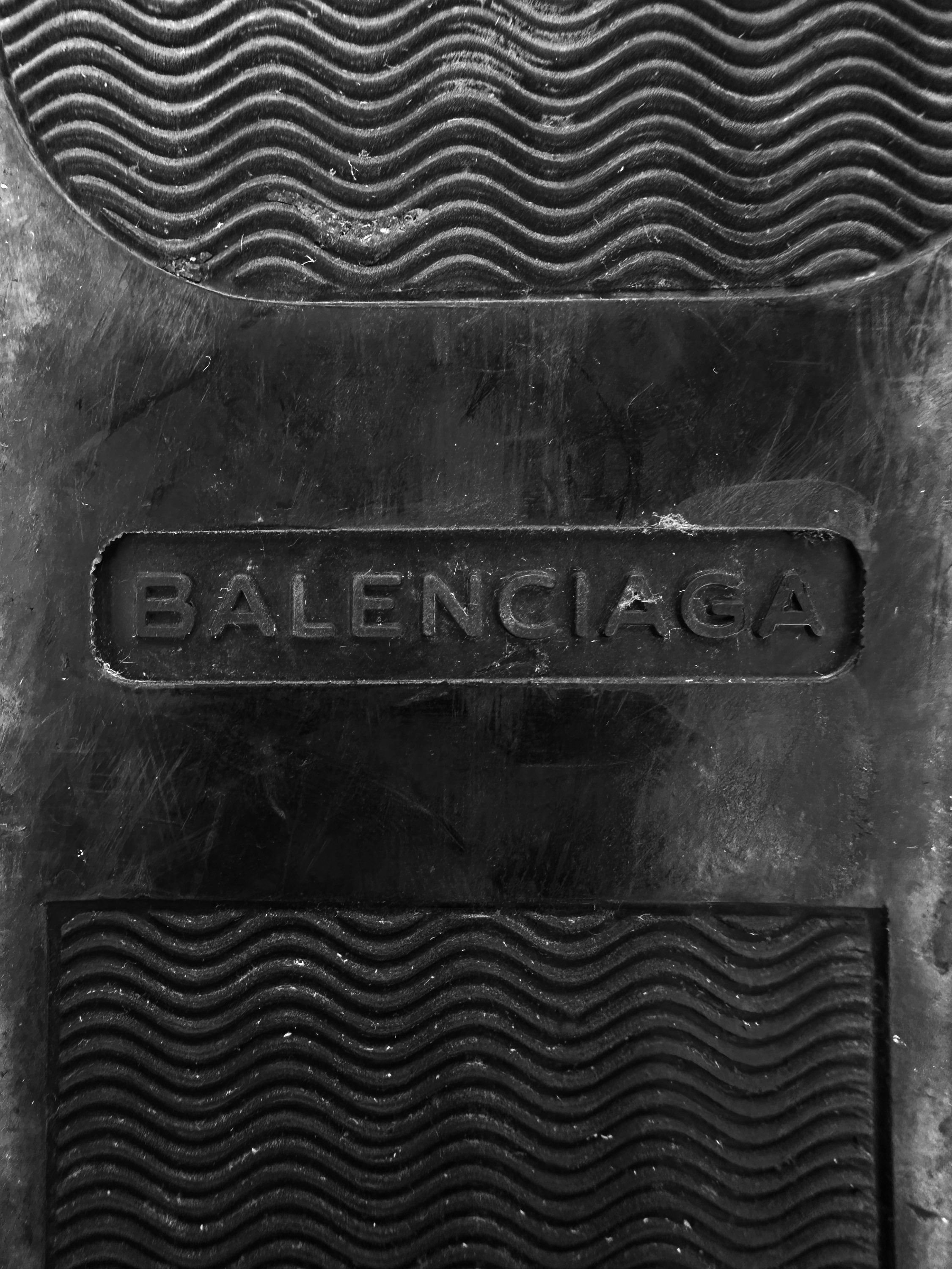 Balenciaga Perforated Leather Black High-top Sneakers