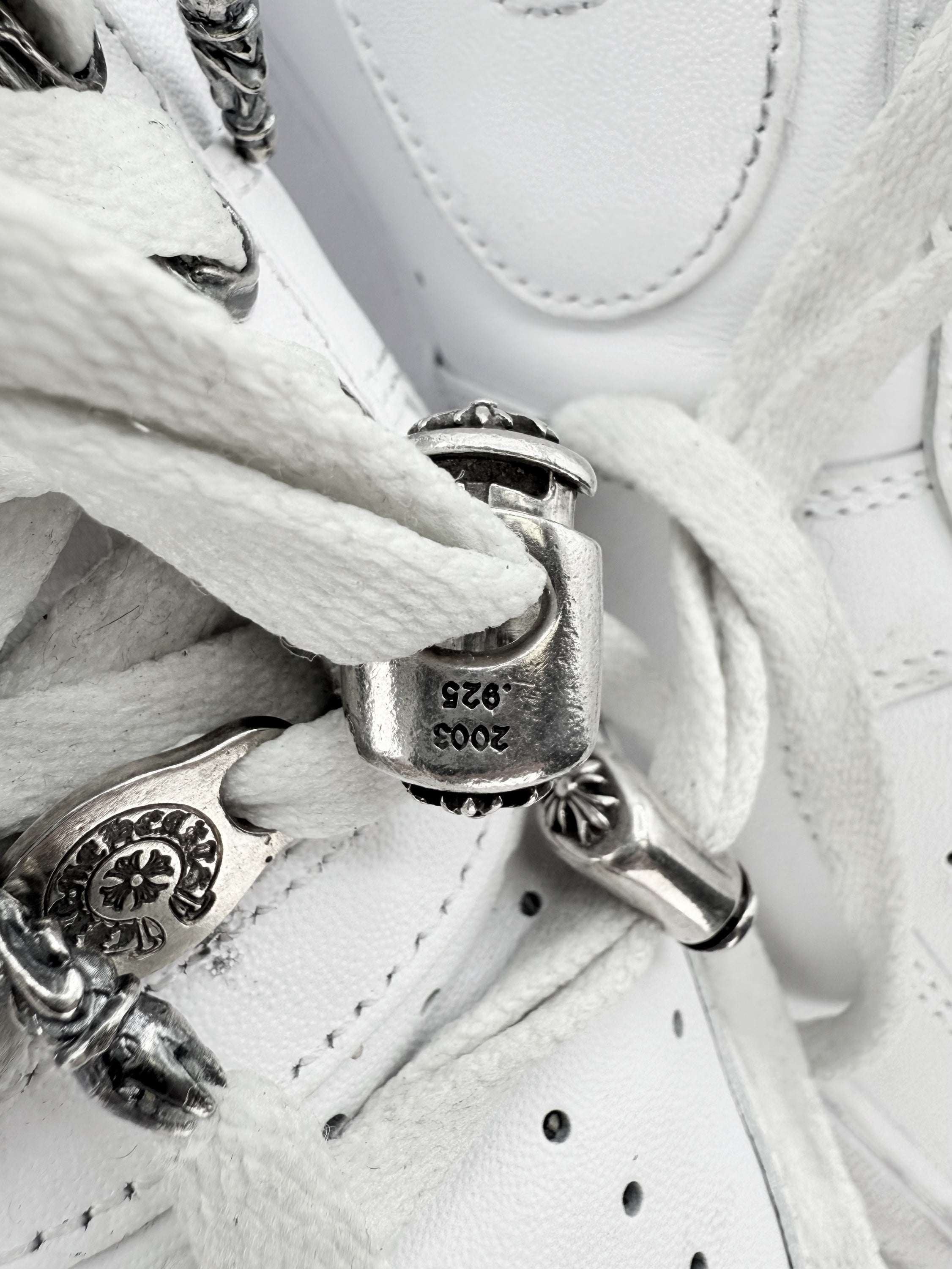 Chrome Hearts x Nike ‘Air Force 1’ .925 Silver Dagger Sneakers
