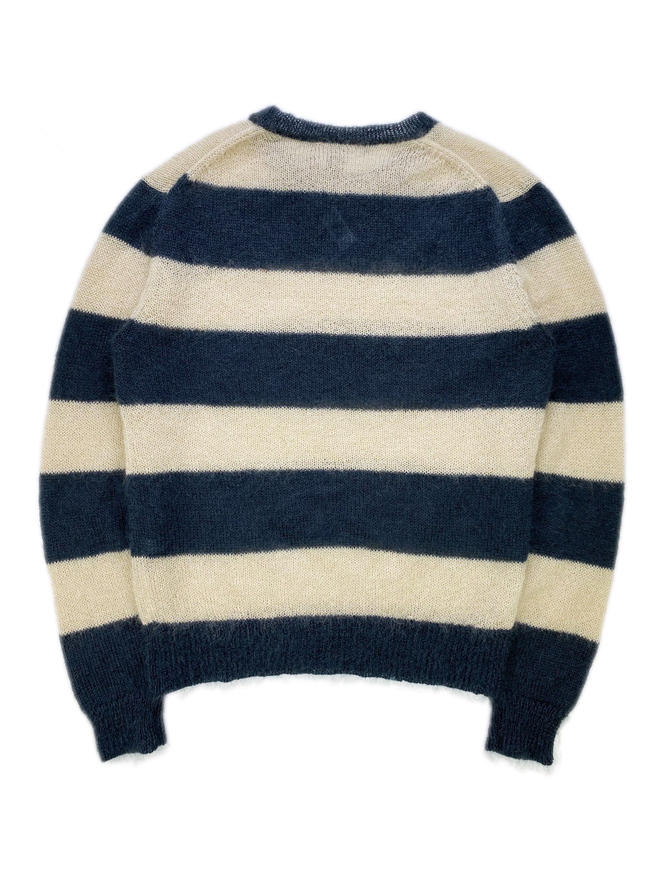 Marc Jacobs Loose Gauge Striped Mohair Knitted Sweater