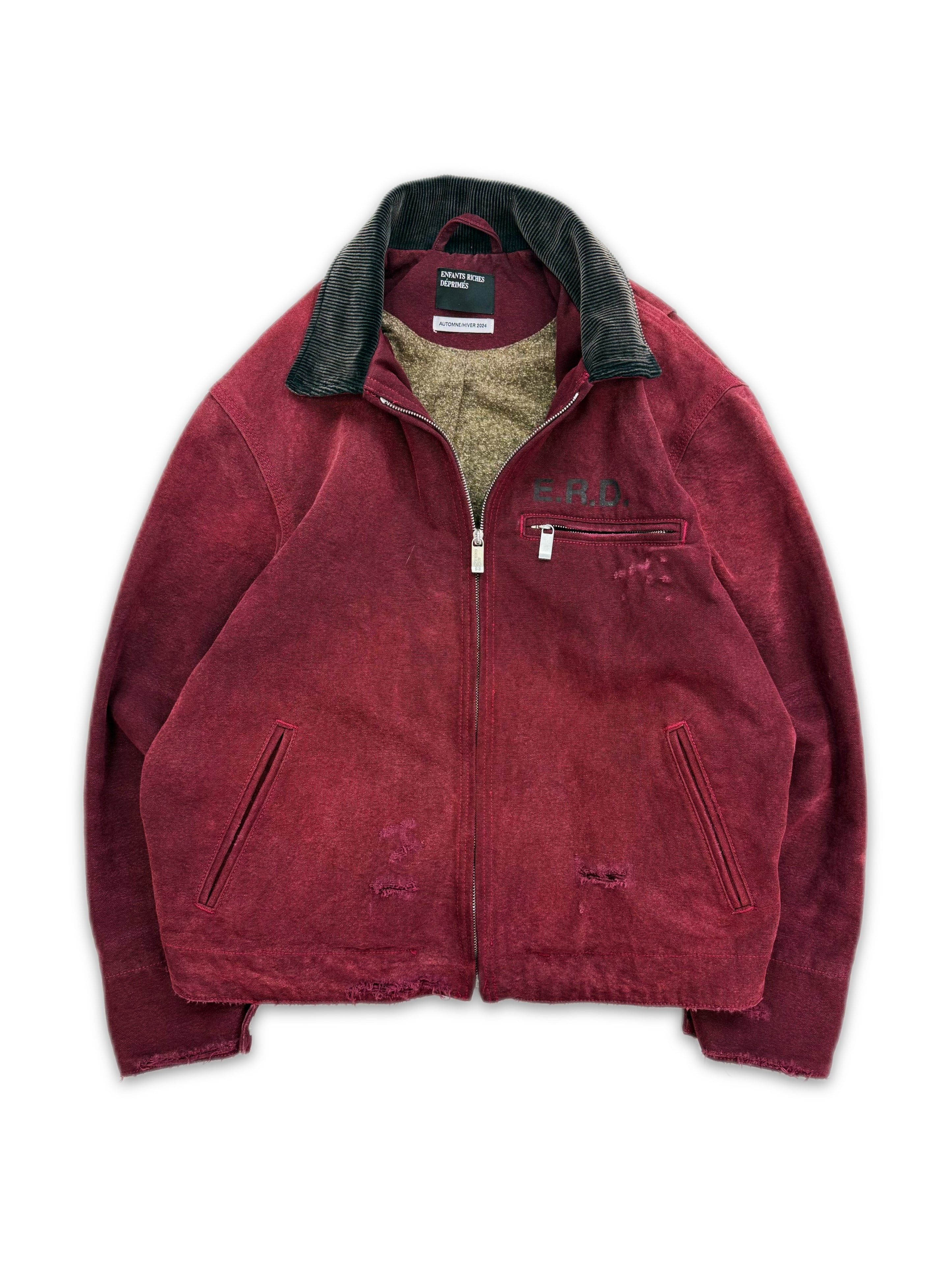 AW24 Enfants Riches Deprimes ‘Faces’ Blanket Lined Work Jacket