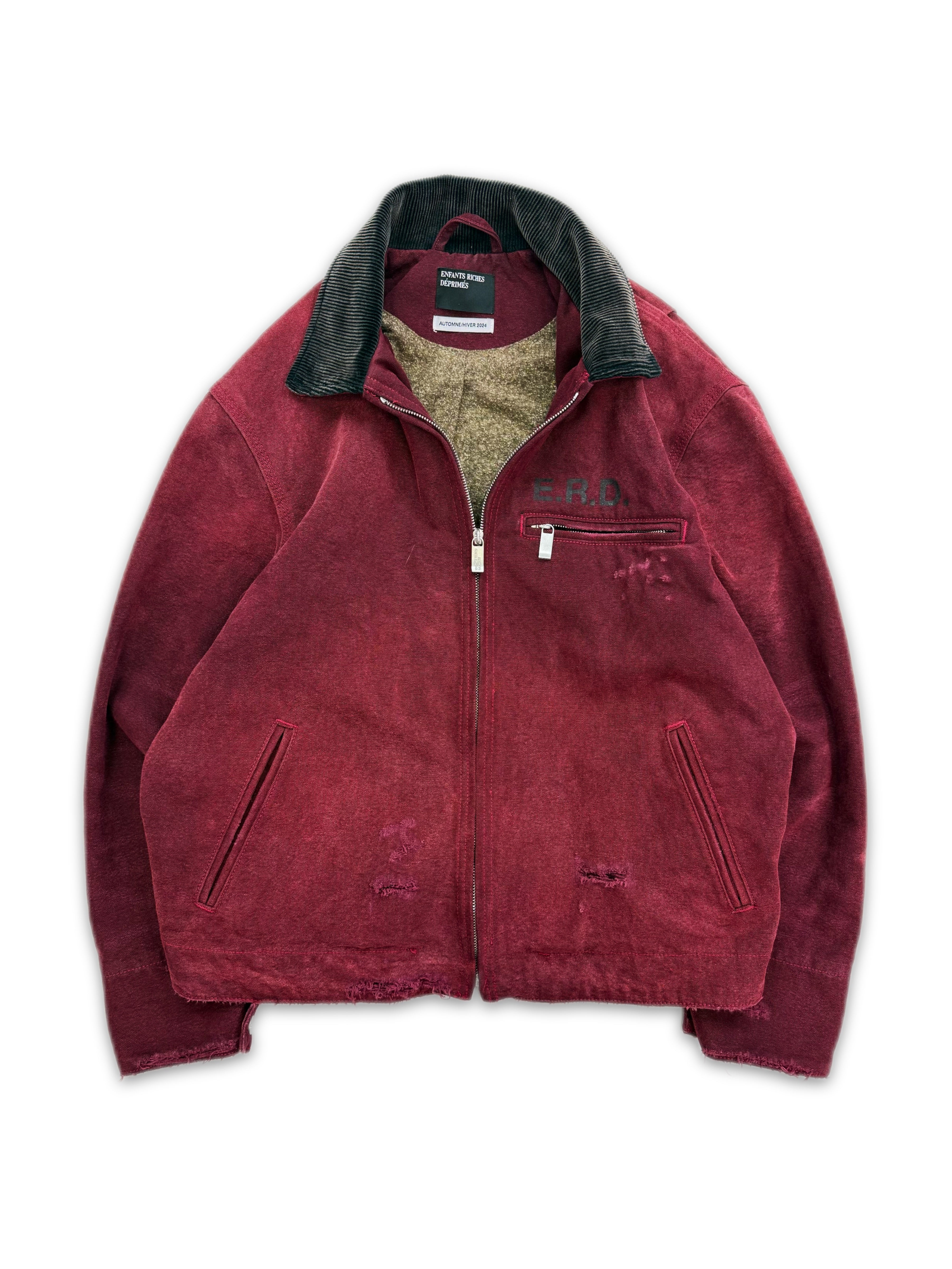 AW24 Enfants Riches Deprimes ‘Faces’ Blanket Lined Work Jacket