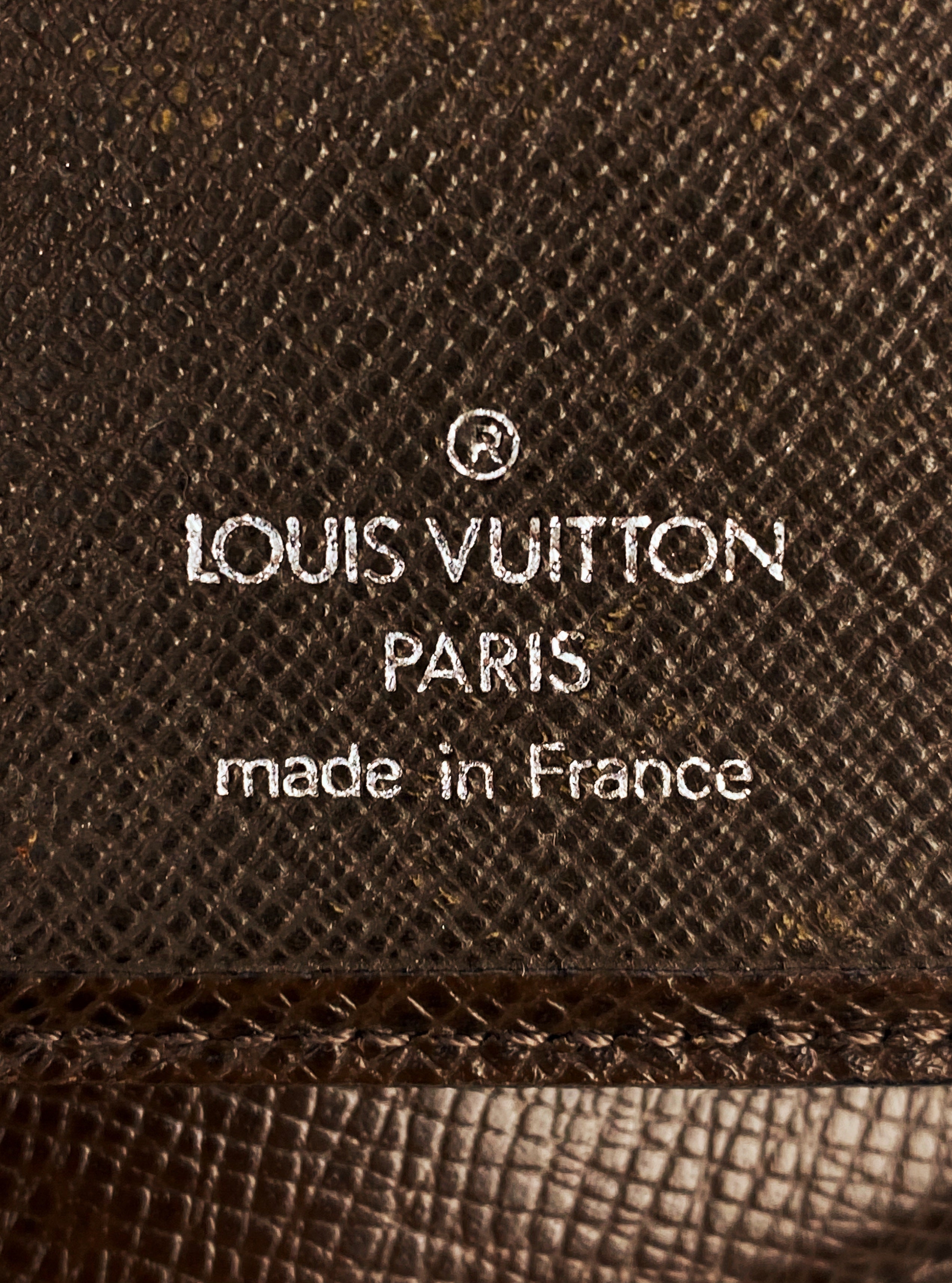 Louis Vuitton Epi Embossed Logo Brown Bifold Wallet