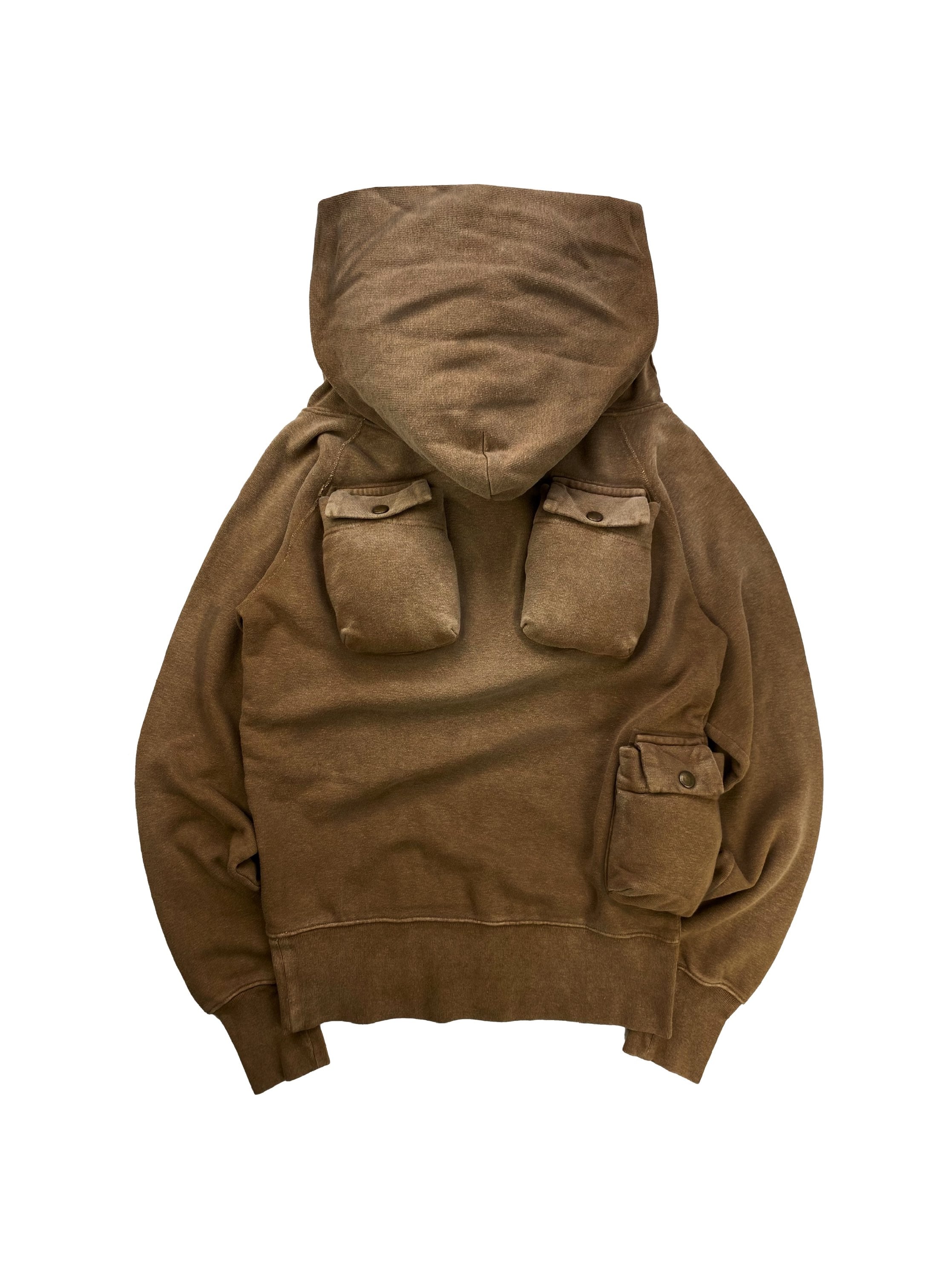 AW20 Kapital ‘Alpine’ Fleecy Knit Multi Pocket Utility Cargo Hoodie