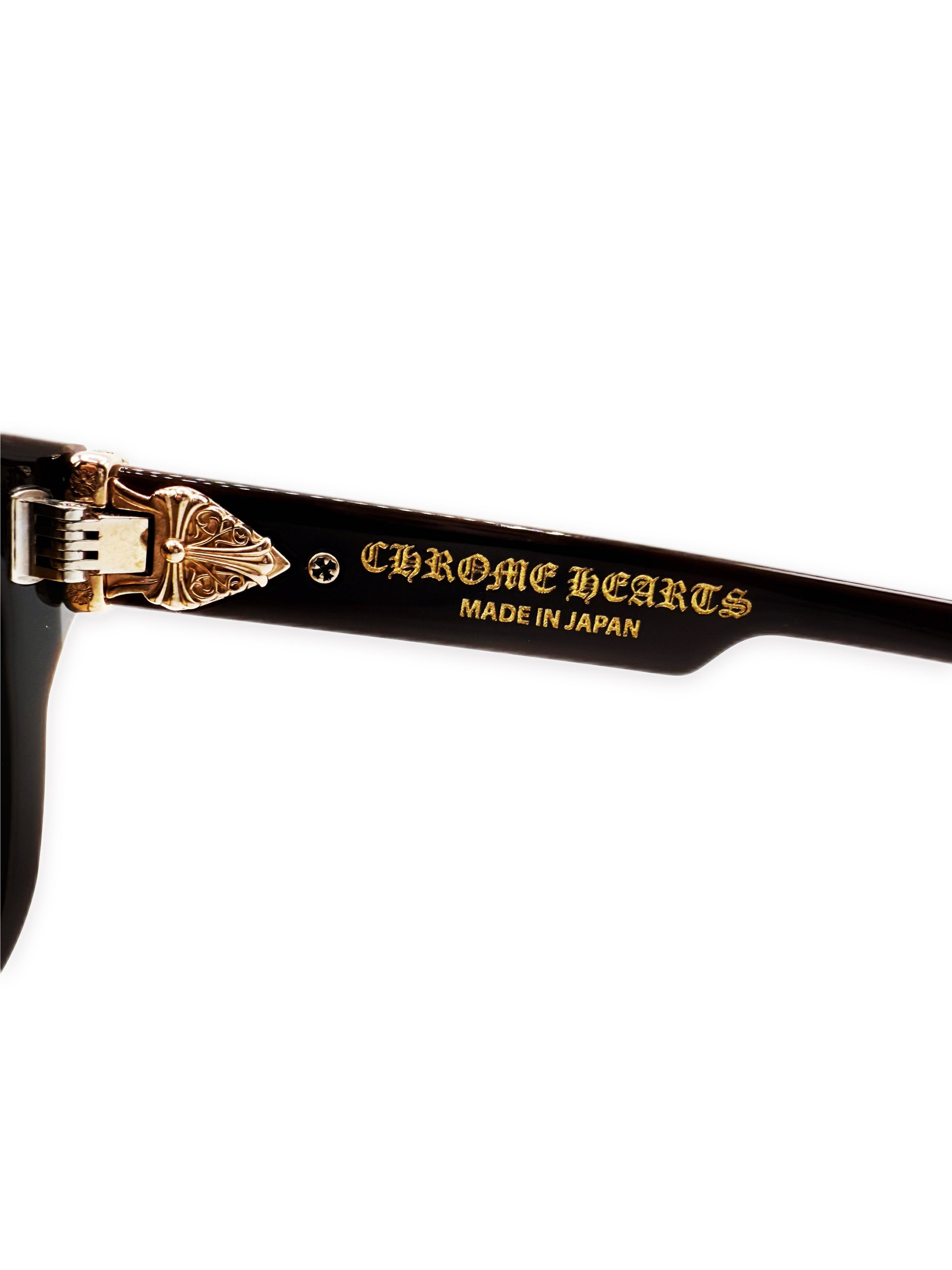 Chrome Hearts 22k Gold ‘Box Officer’ Wayfarer Dagger Sunglasses