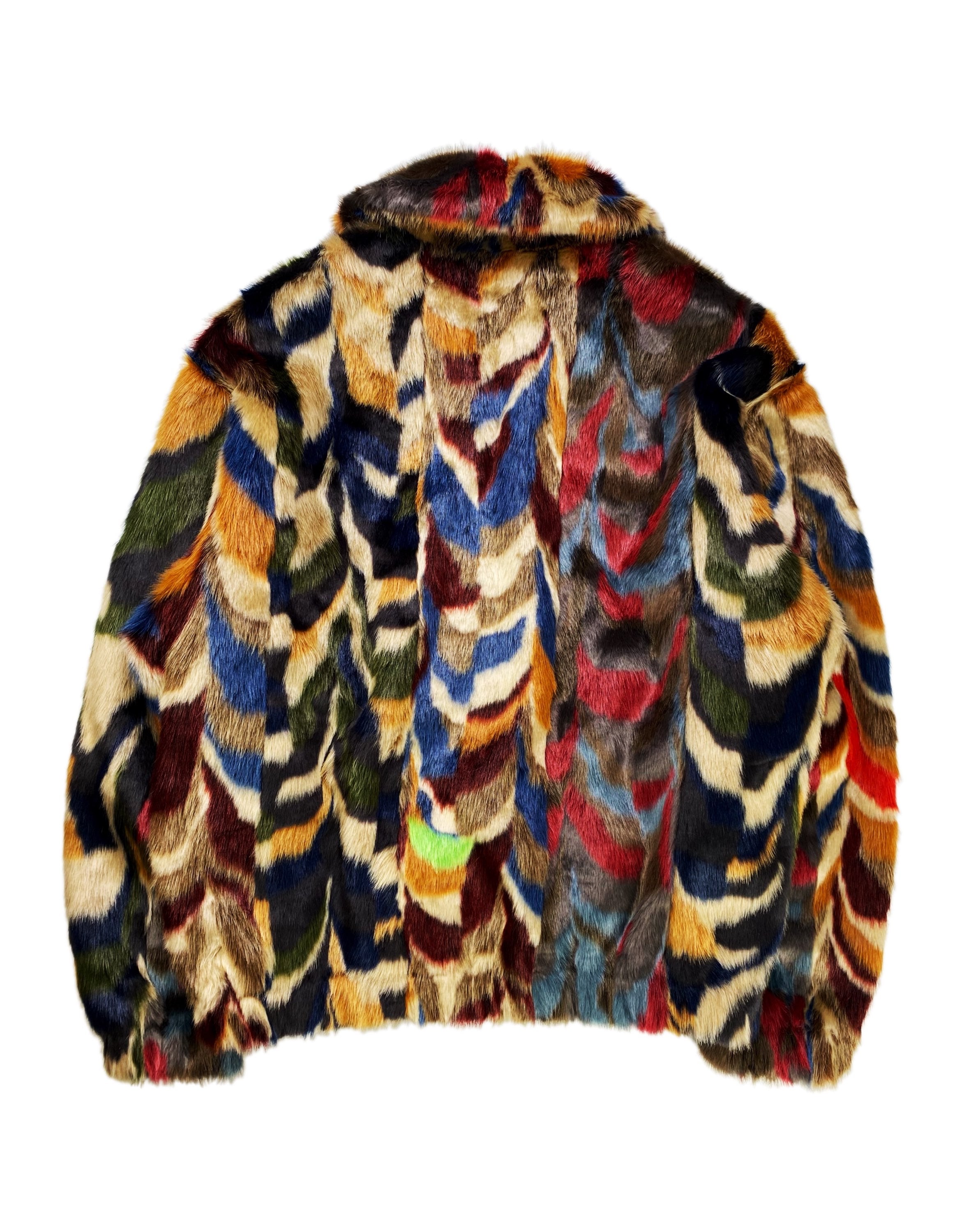 FW22 Supreme ‘3M’ Faux Fur Multicoloured Thinsulate Bomber Jacket