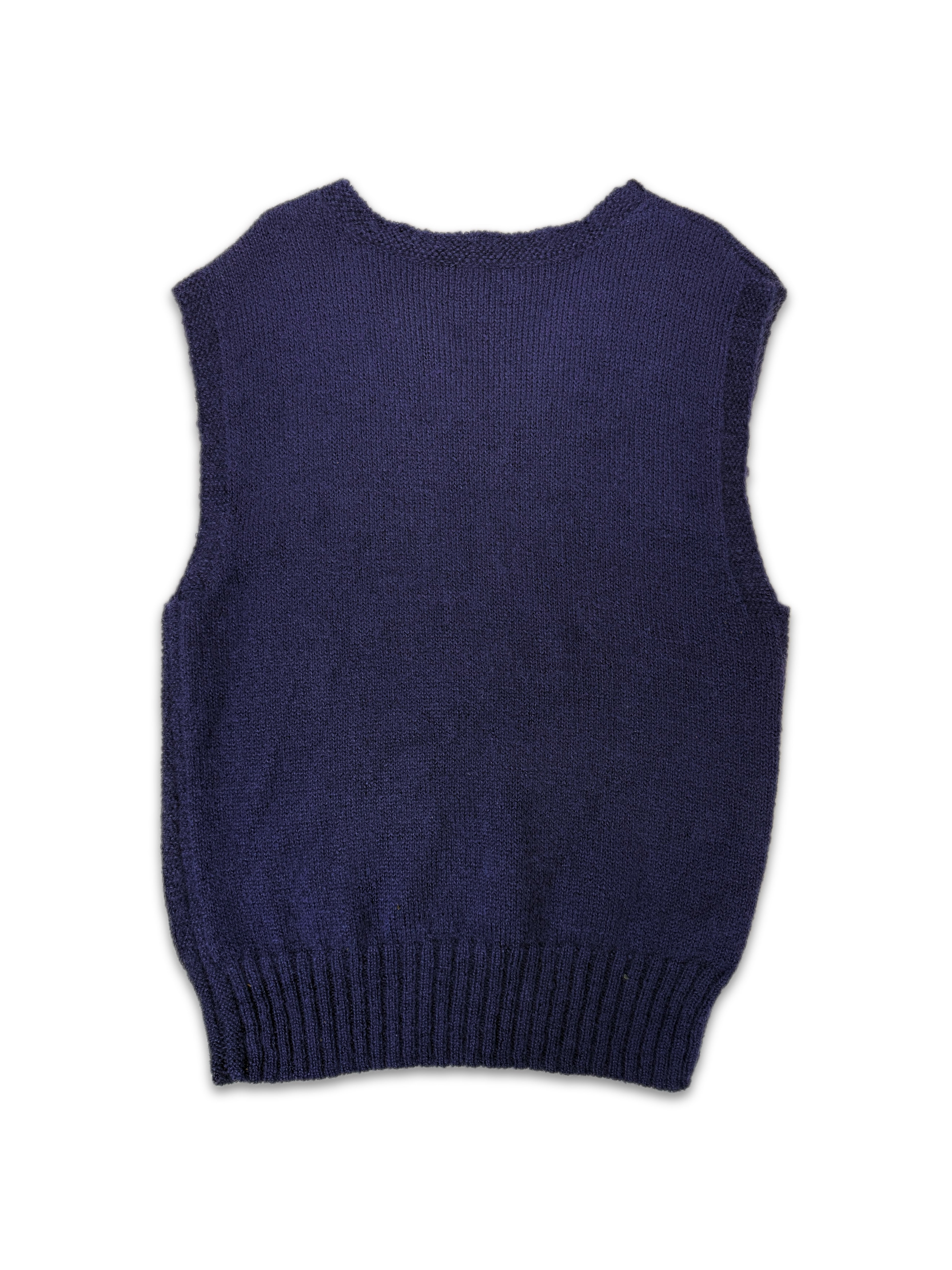 Needles Purple Sleeveless Knitted Vest