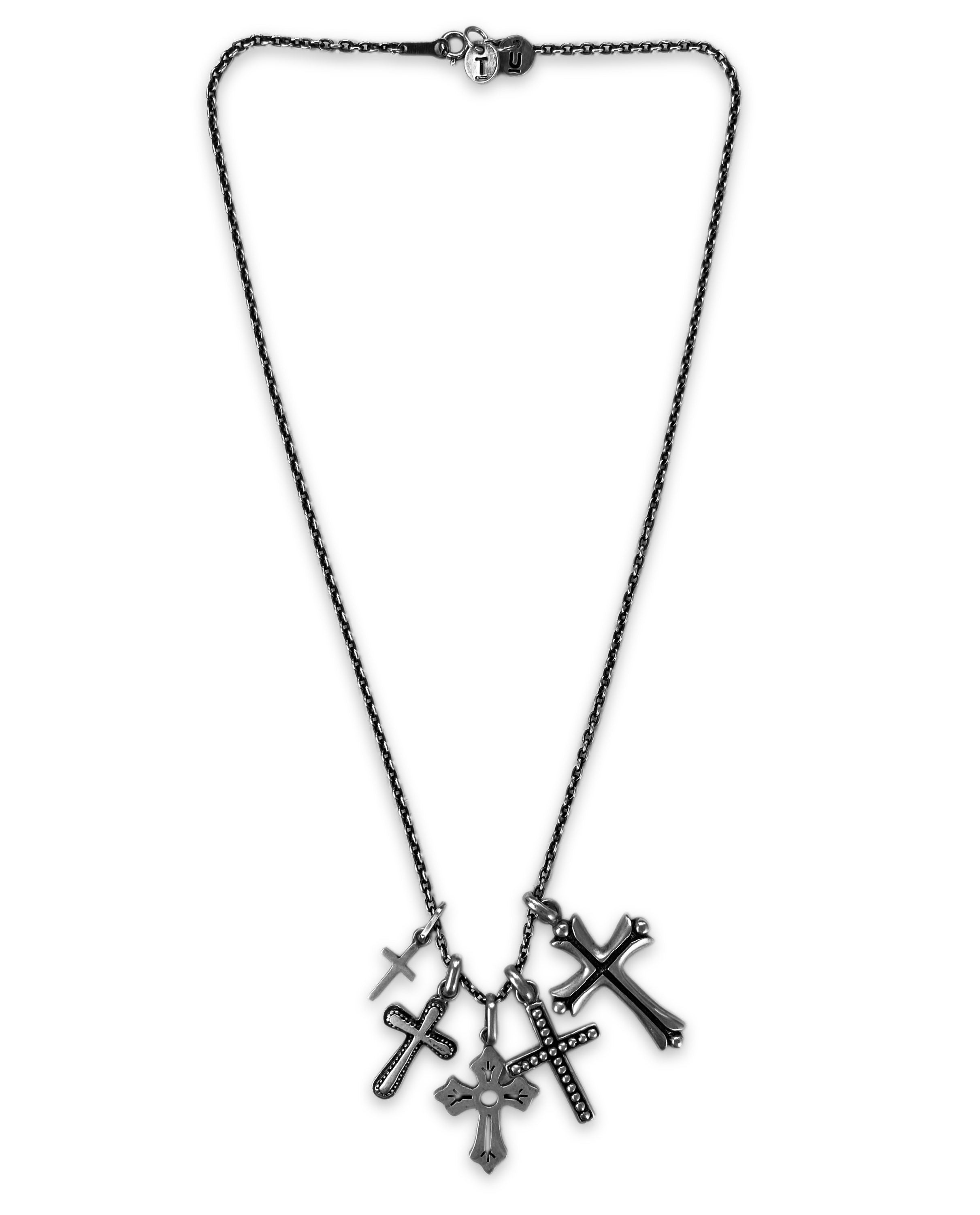 AW02 Undercover ‘Witches Cell’ .925 Silver Multi Cross Chain