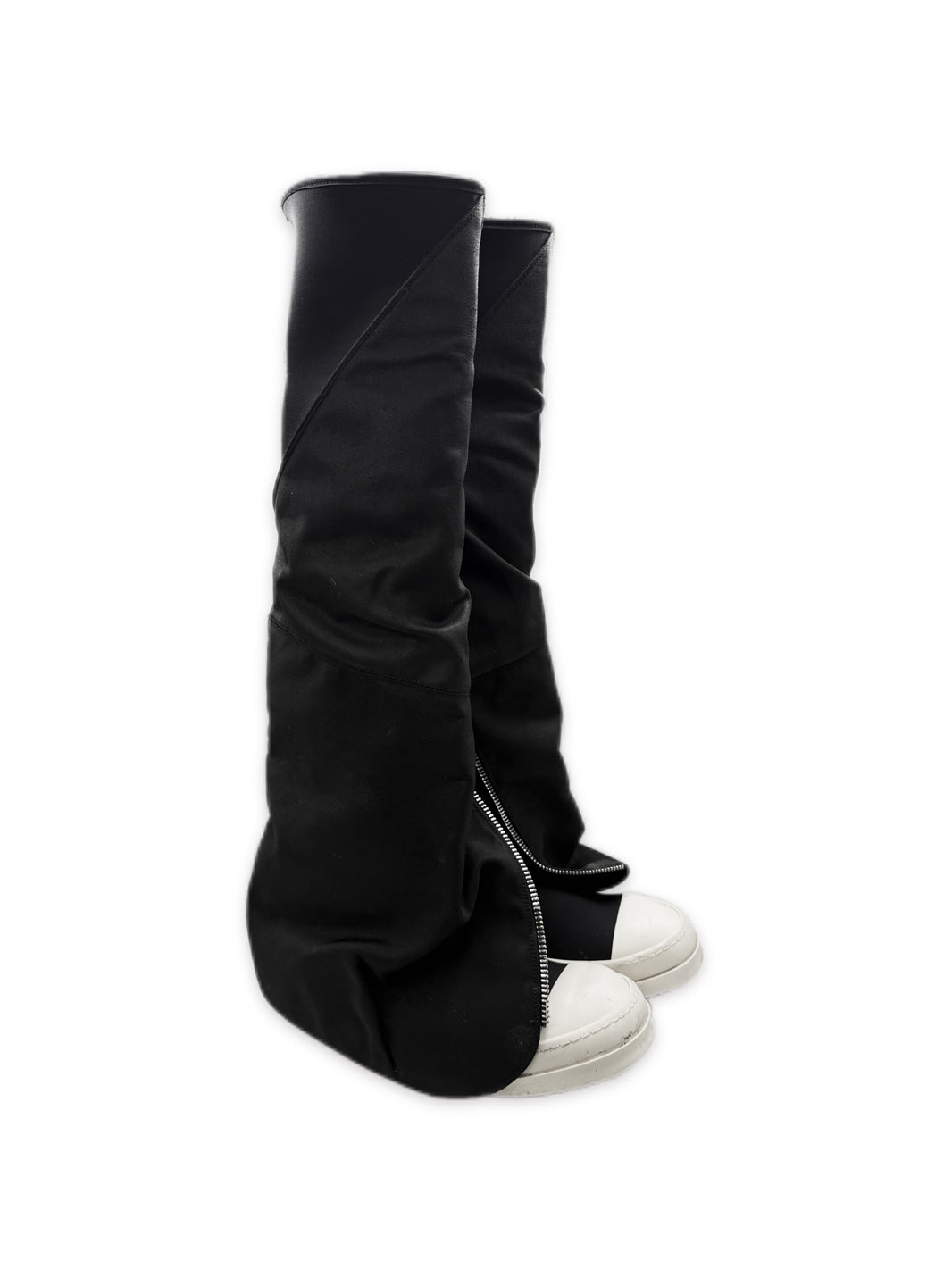 AW14 Rick Owens Moody Mid Leg Neoprene / Leather Fetish Boots