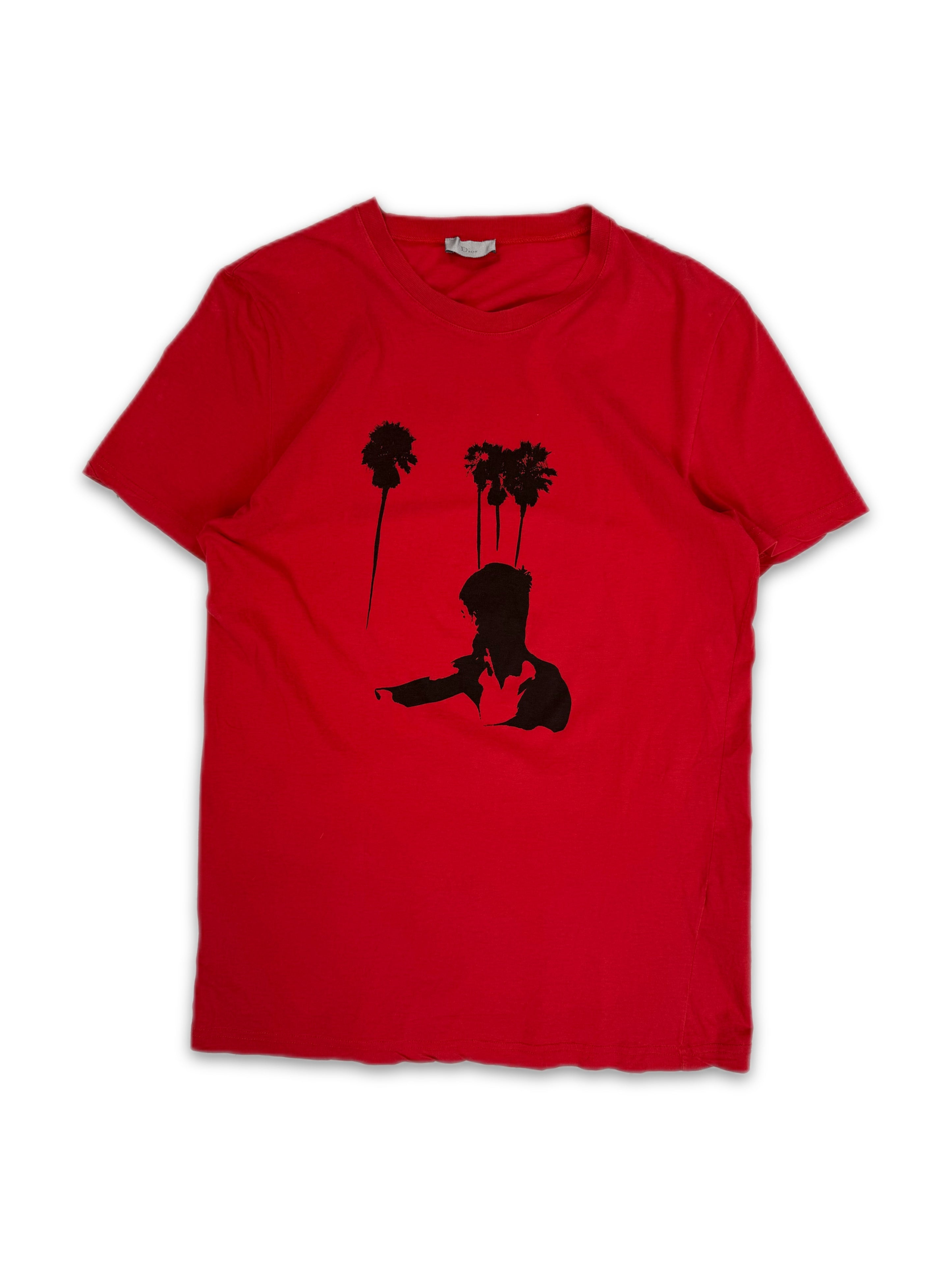 SS07 Dior Homme ‘Bruce Lee’ Red Graphic T-Shirt