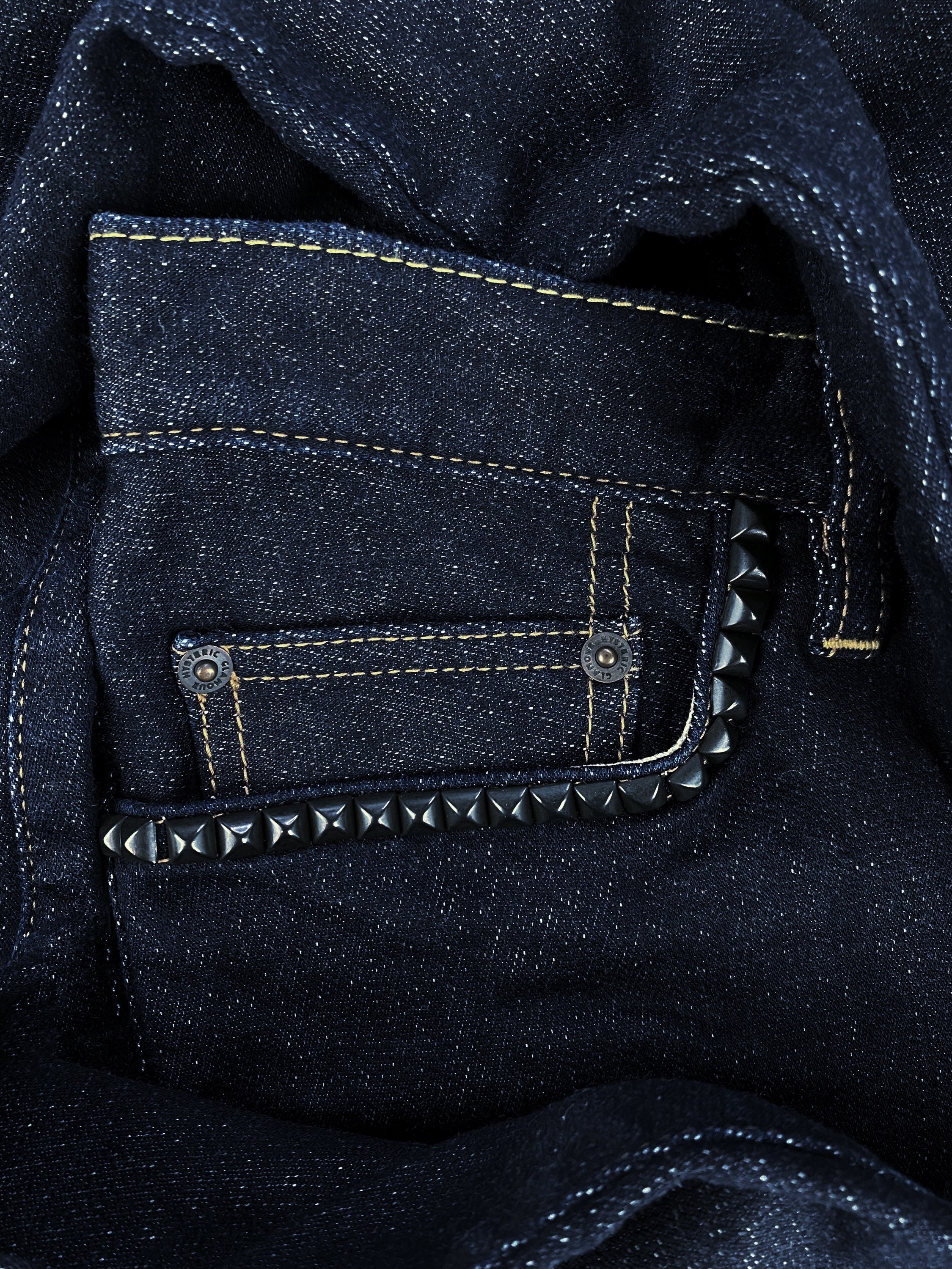 00s Hysteric Glamour Indigo Wash Studded Denim