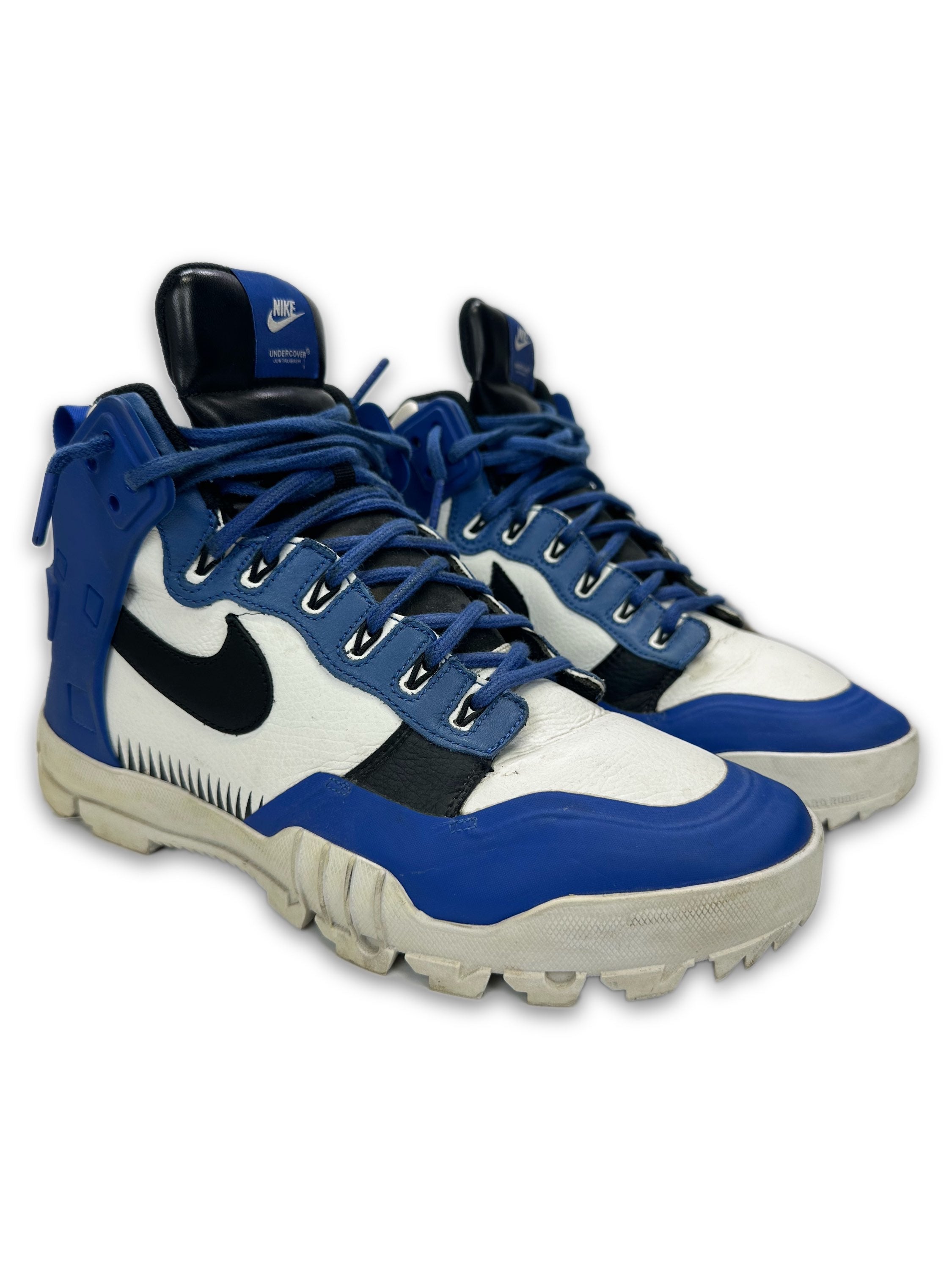 2016 Undercover x Nike SFB ‘Jungle’ Dunk Blue Leather Hi-top Sneakers