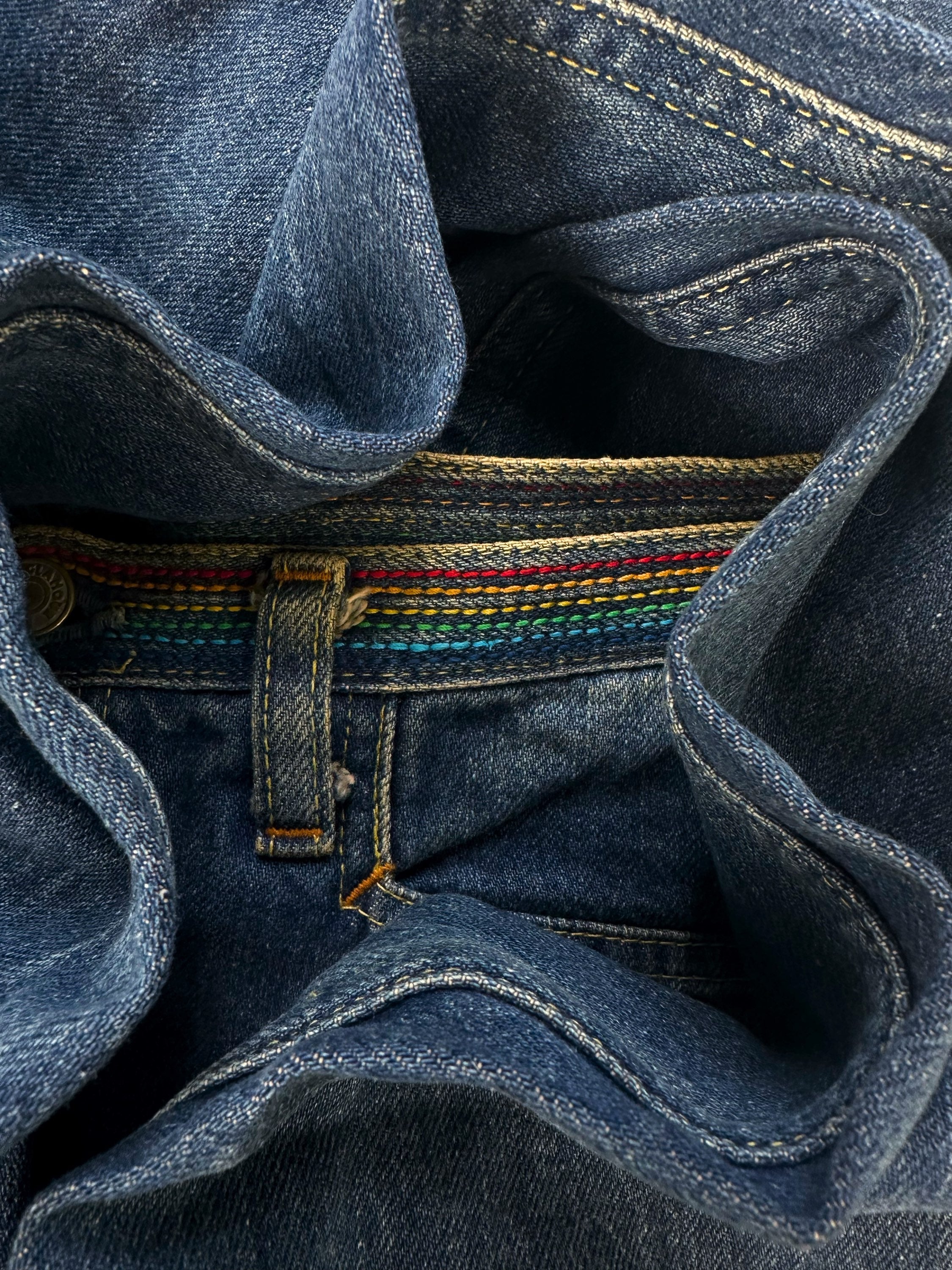 Hysteric Glamour ‘Rainbow’ Embroidered Flared Denim