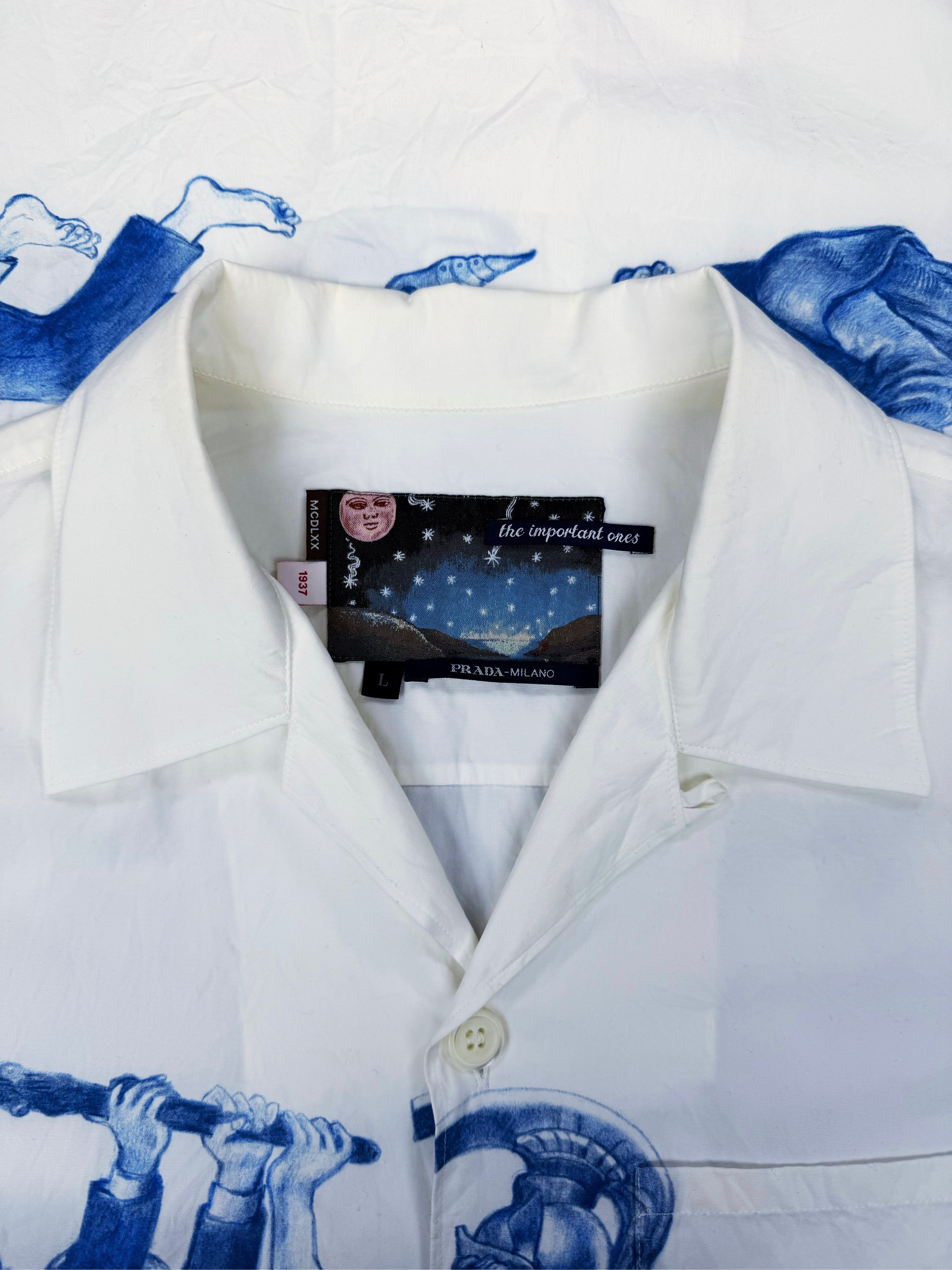 AW16 Prada x Christophe Chemin ‘The Important Ones’ Camp Collar Shirt