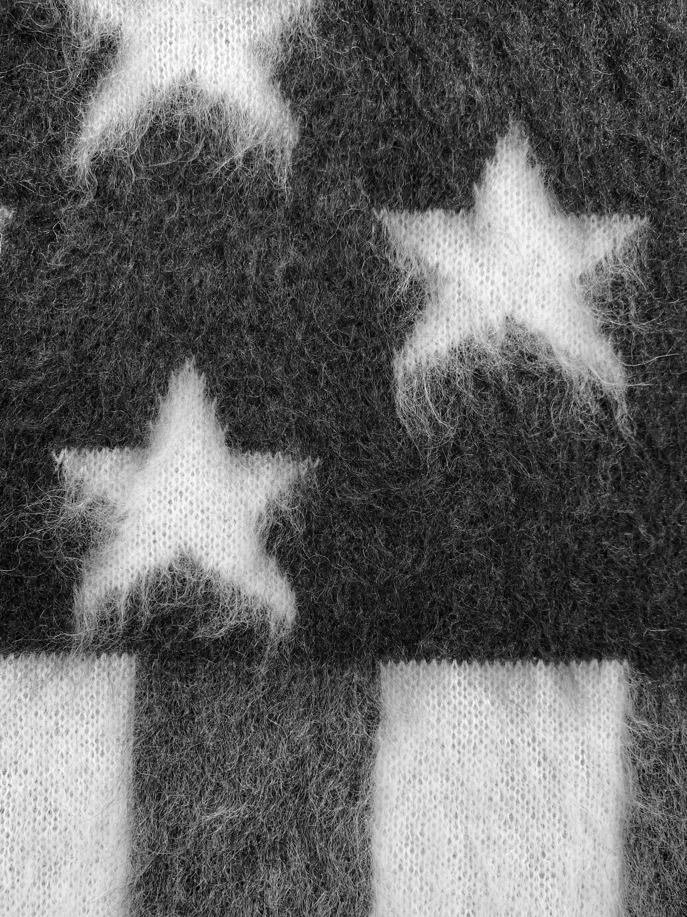 FW19 Louis Vuitton by Virgil Abloh Mohair Flag Knitted Sweater