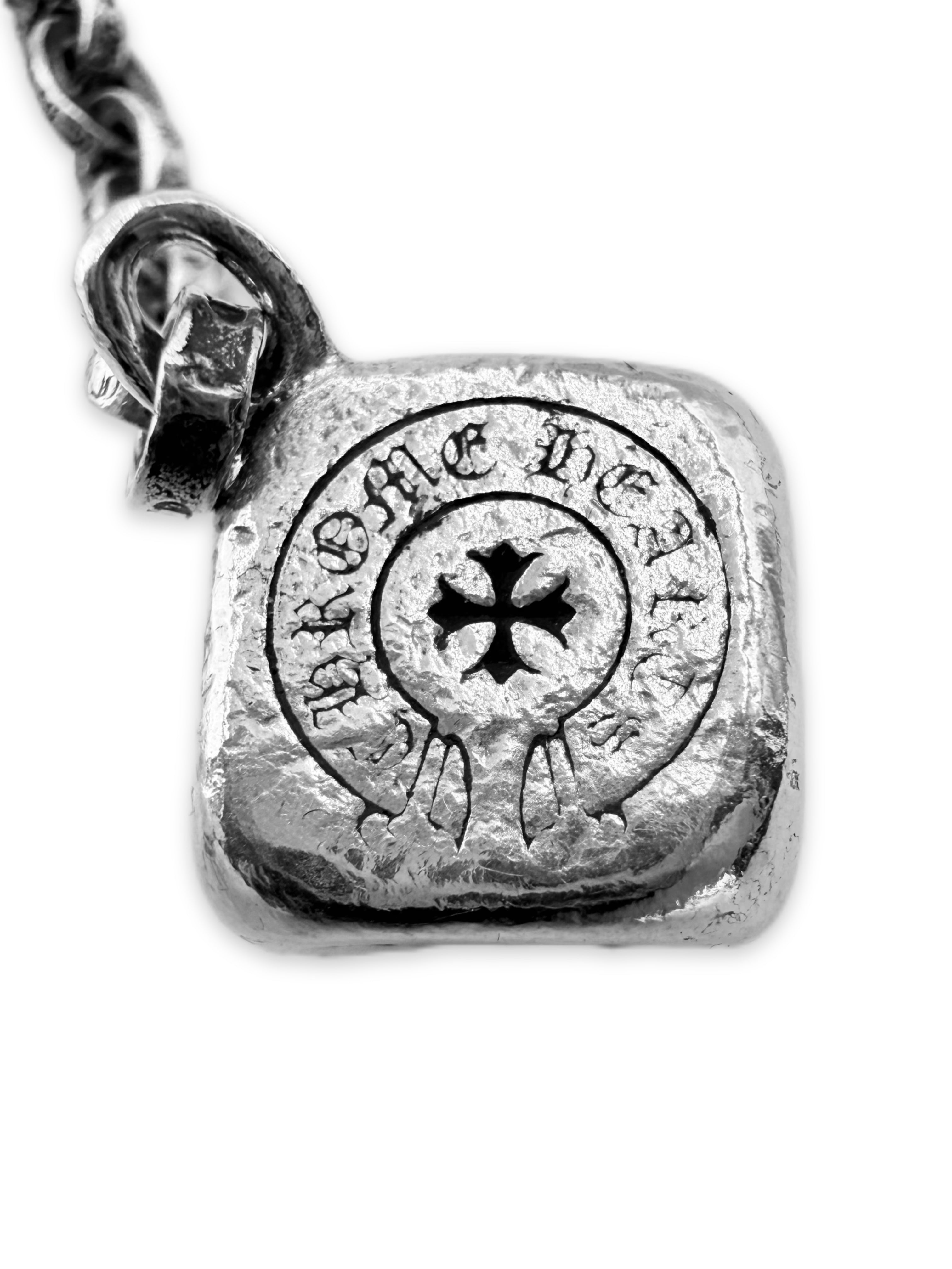 Chrome Hearts Dice Paper Chain Lobster Clasp .925 Silver Keychain