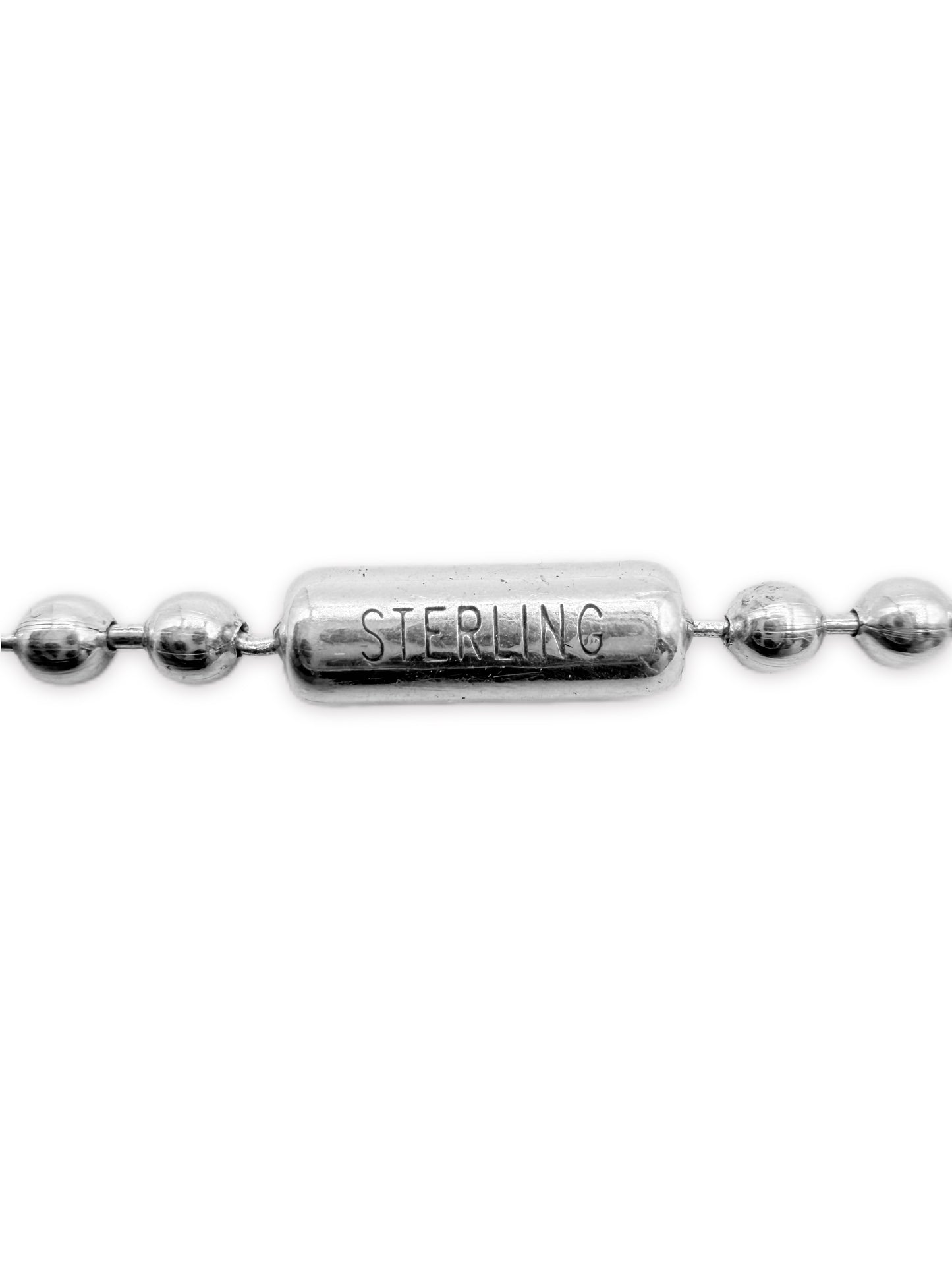 Chrome Hearts 19 in .925 Silver Ball Chain Necklace