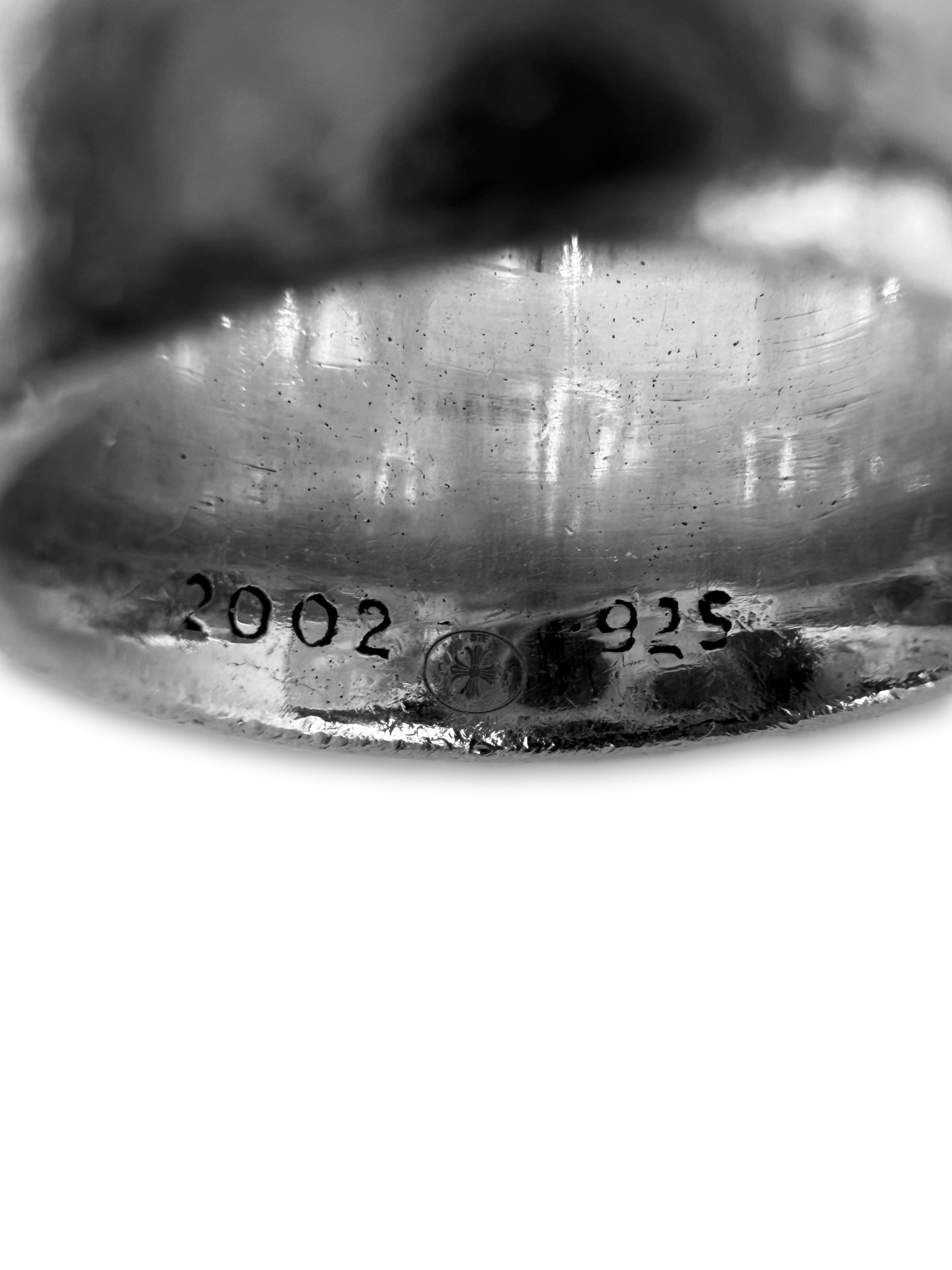 Chrome Hearts ‘Oval’ Etched .925 Silver Ring