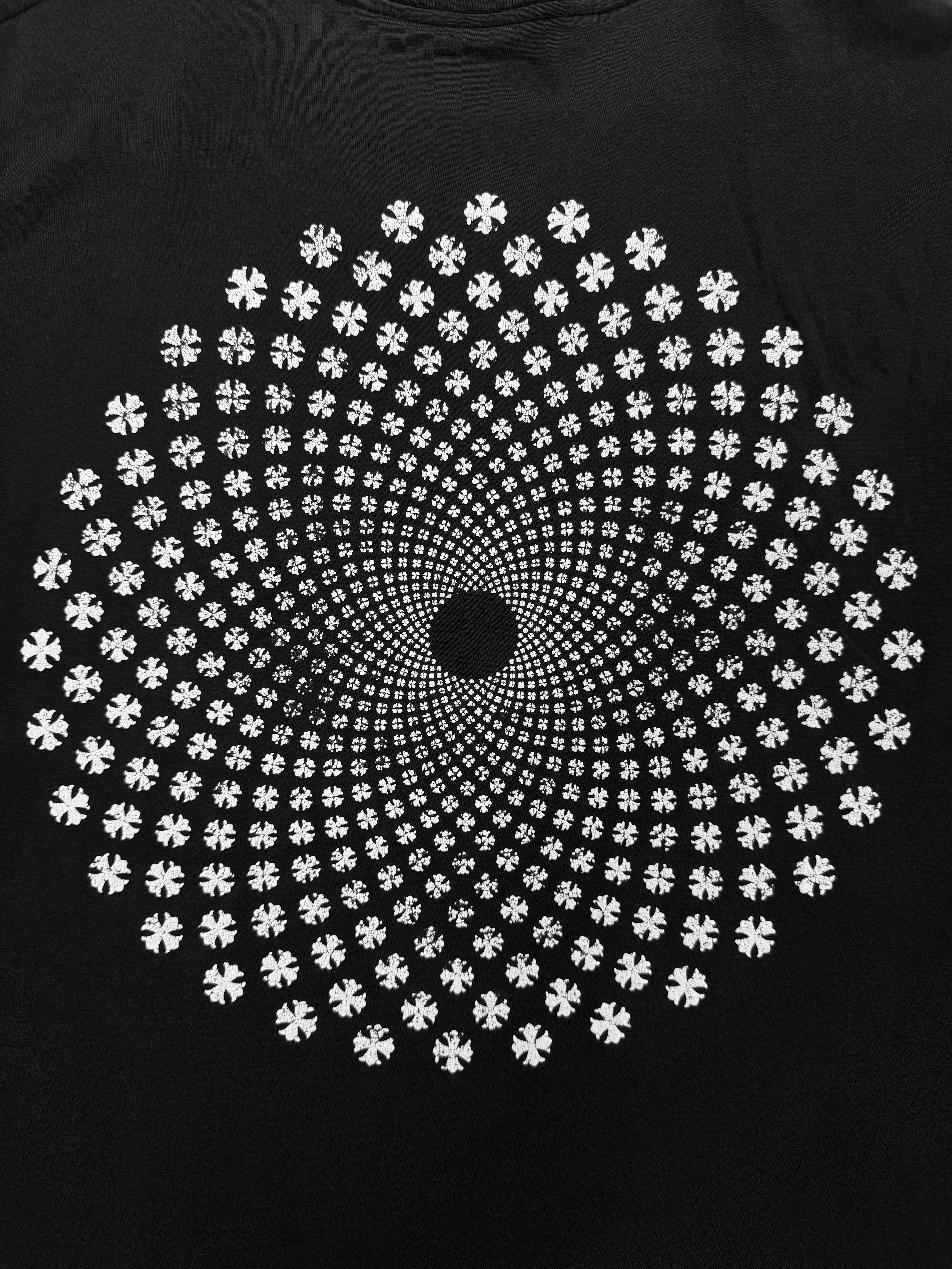 Chrome Hearts Kaleidoscope Plus Logo Faded Black T-Shirt