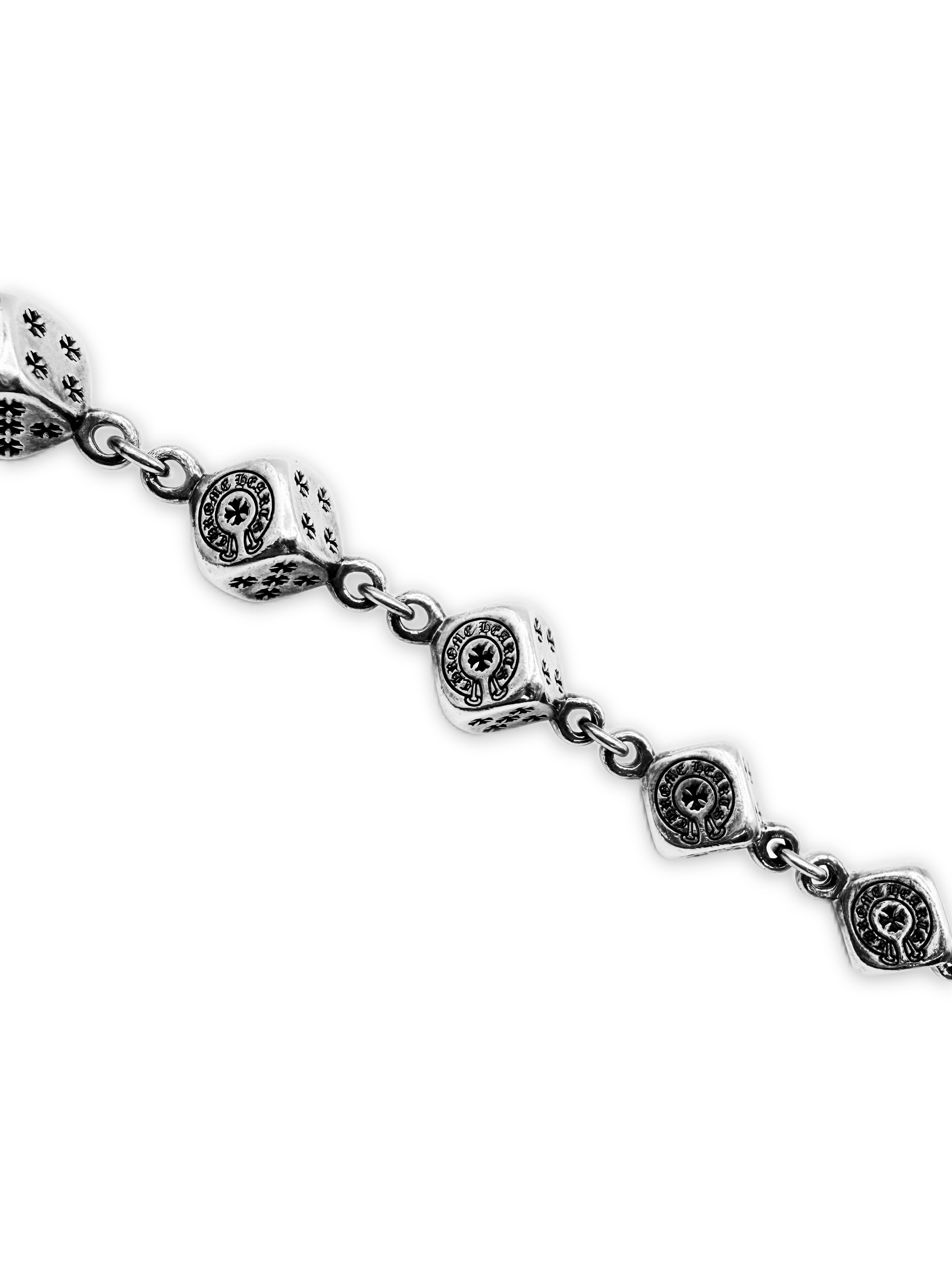 Chrome Hearts XL Dice 11 Link Lobster S Clasp .925 Silver Wallet Chain