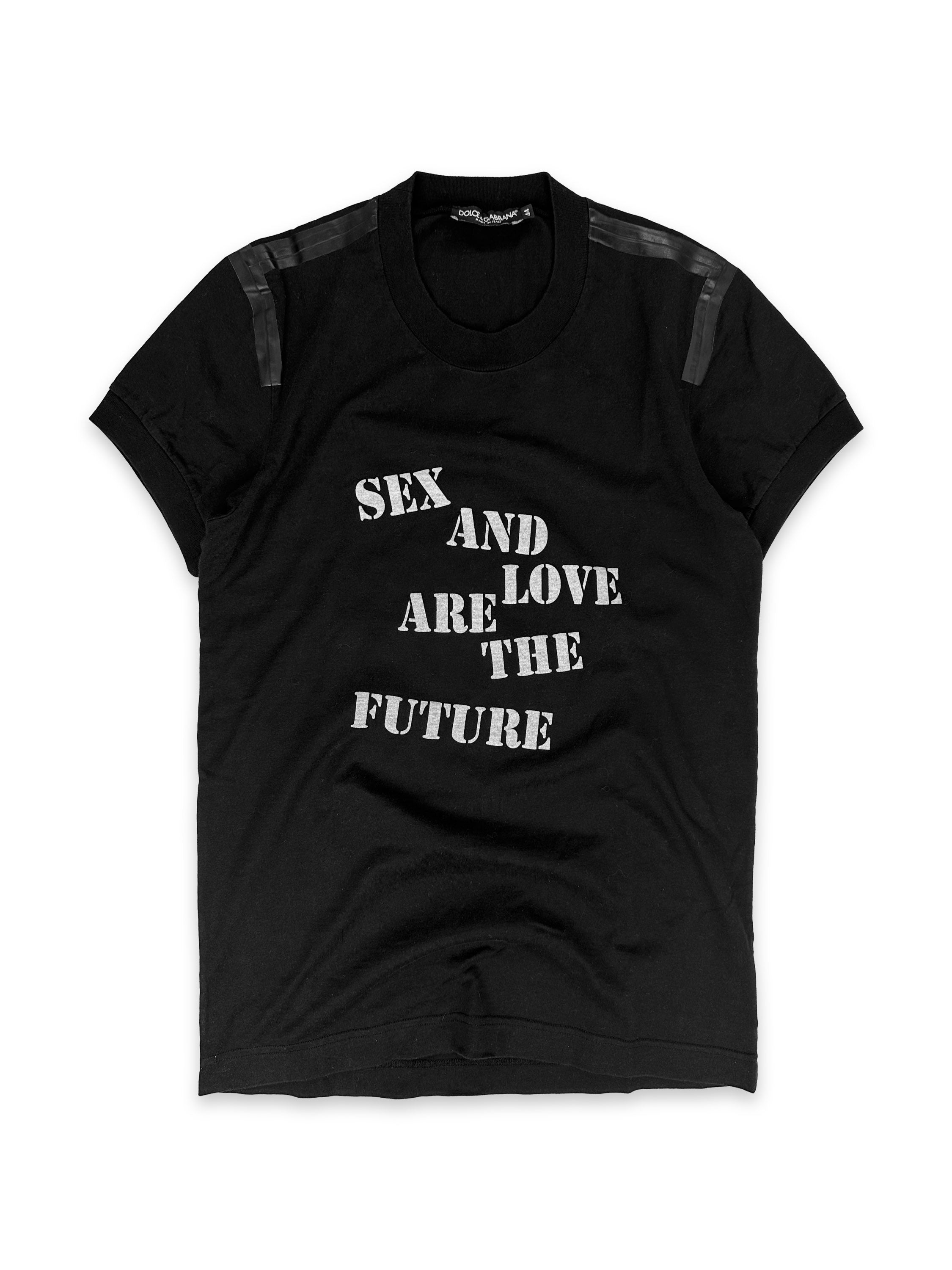 00s Dolce &amp; Gabbana ‘Sex &amp; Love’ Slogan T-Shirt