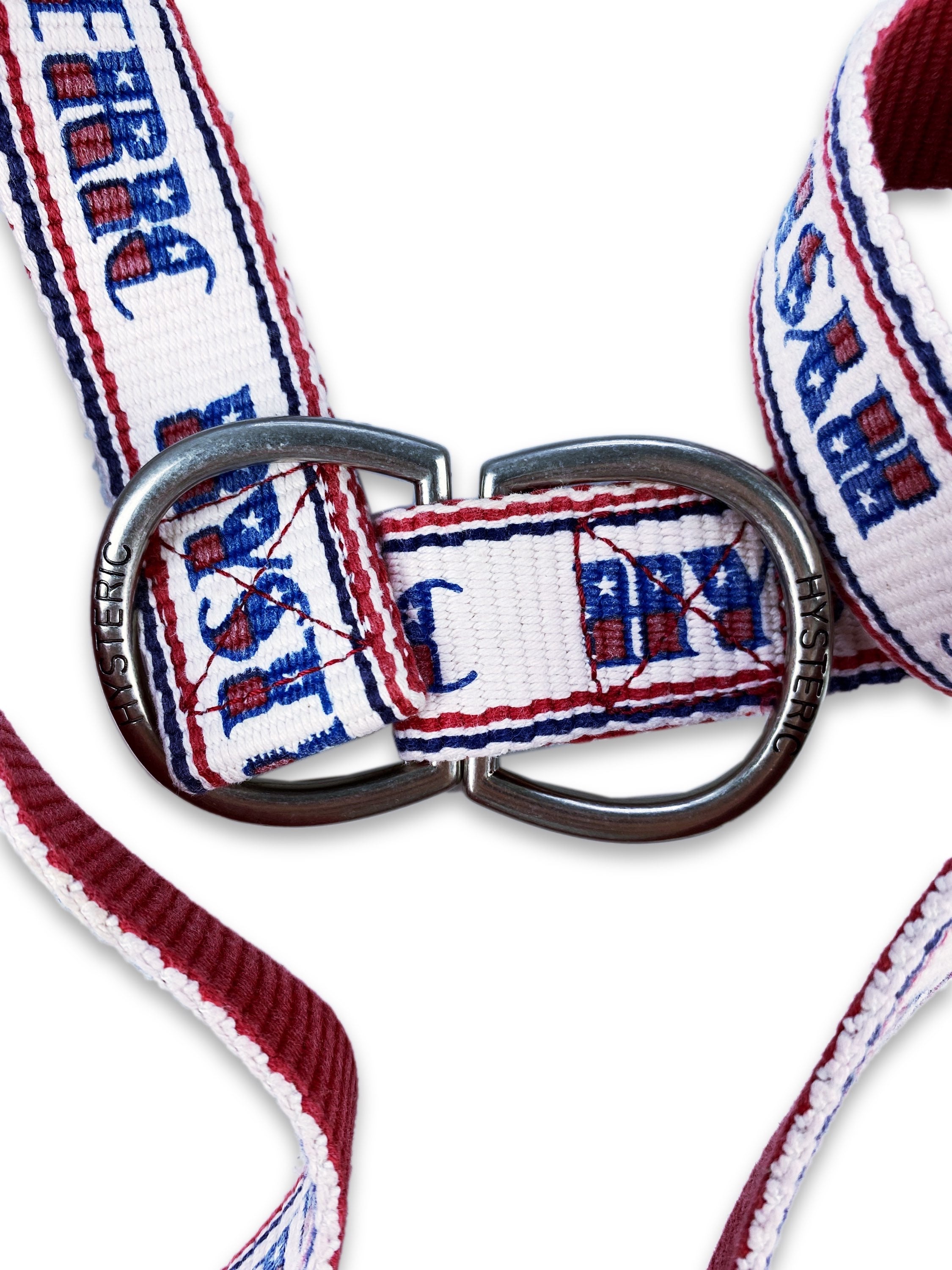 Hysteric Glamour Flag D-Ring Spell Out Logo Belt
