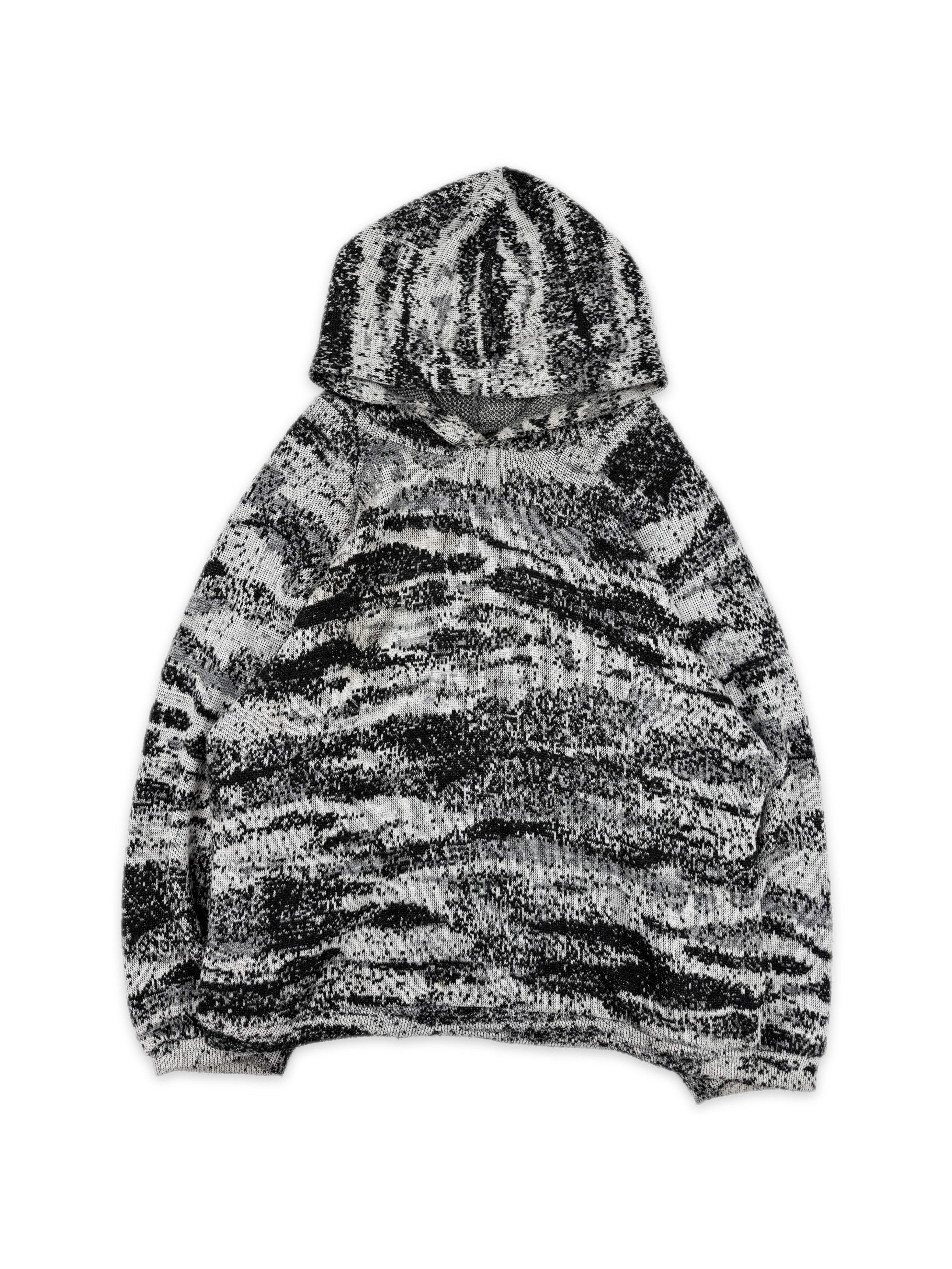 AW02 Raf Simons ‘Virginia Creeper’ Snow Digicamo Raglan OS Hoodie