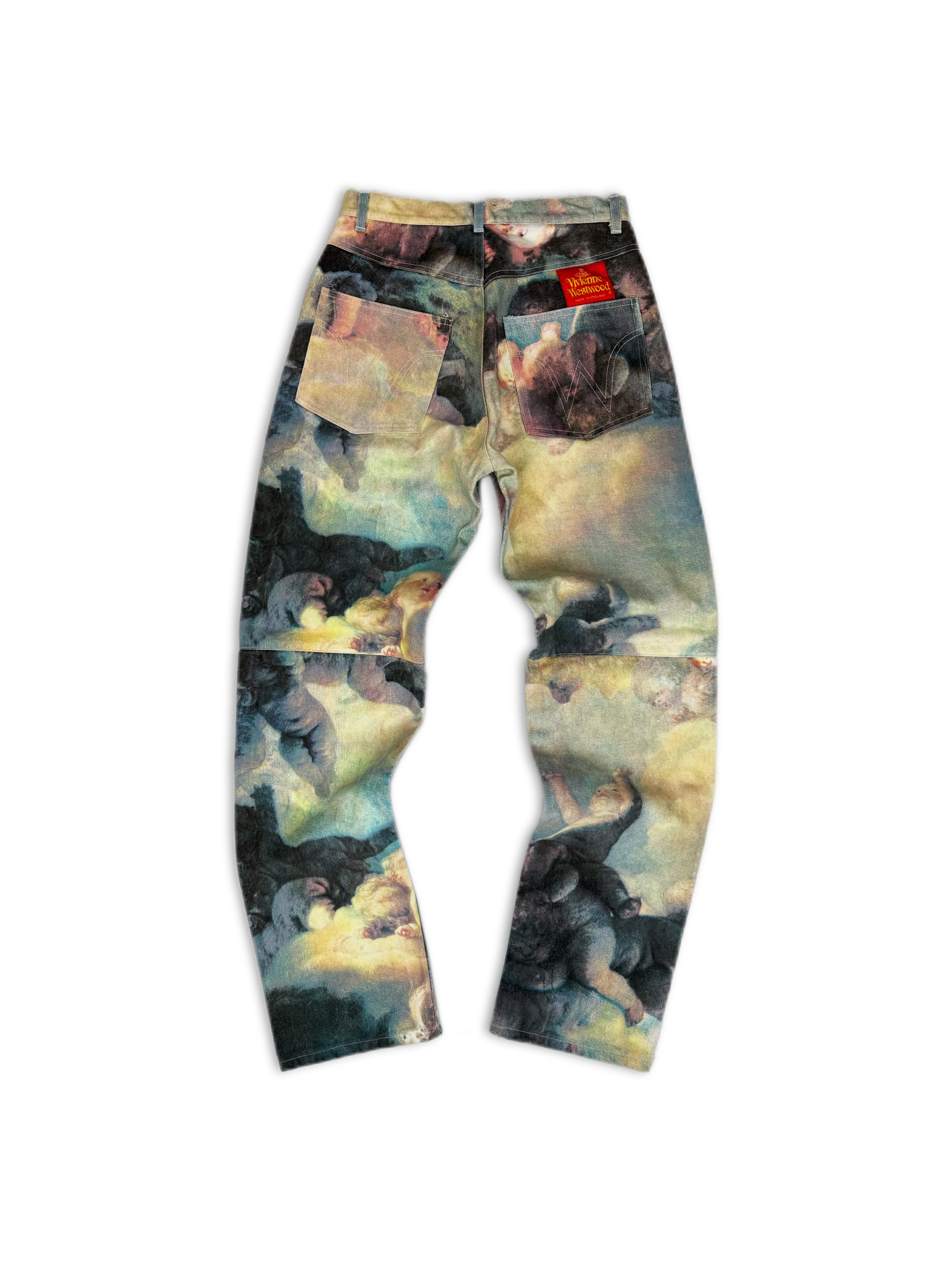 AW91 Vivienne Westwood ‘Swarm of Cupids’ Graphic Darted Jeans