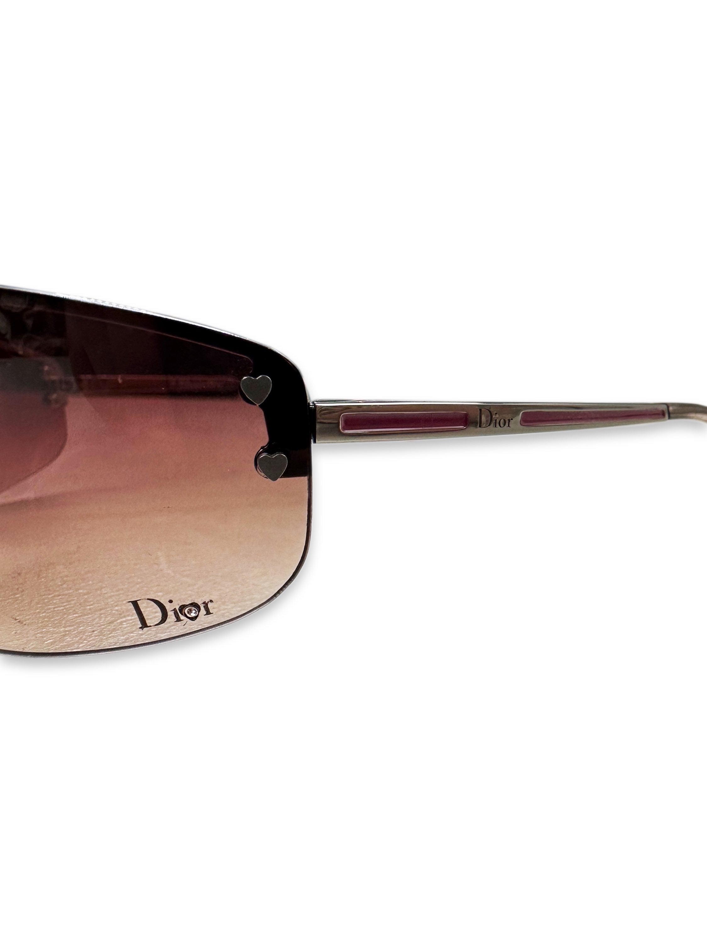 00s Dior Star Motif Warm Tint Sunglasses
