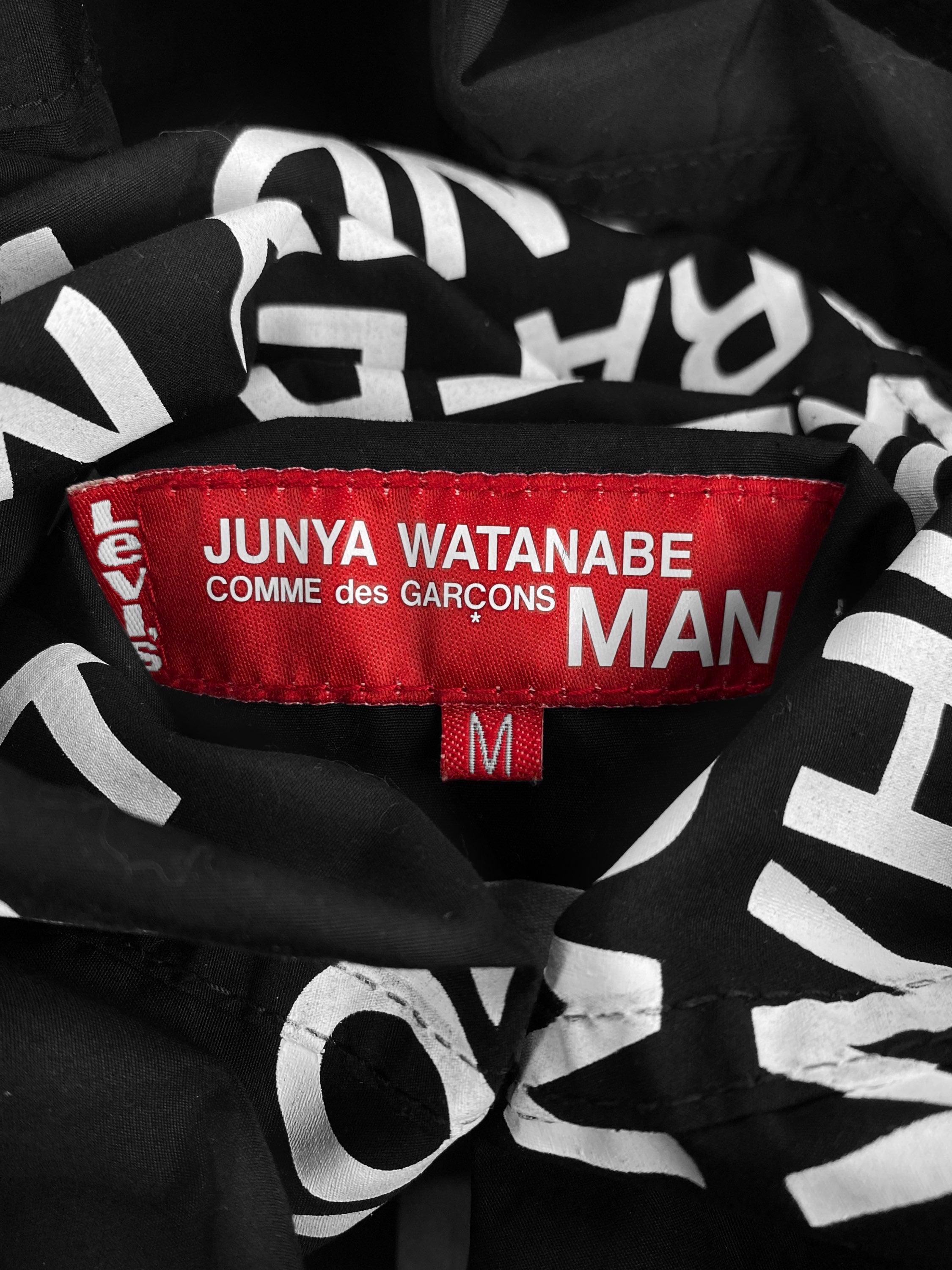 SS10 Junya Watanabe “Morality” Poem Black Trucker Jacket