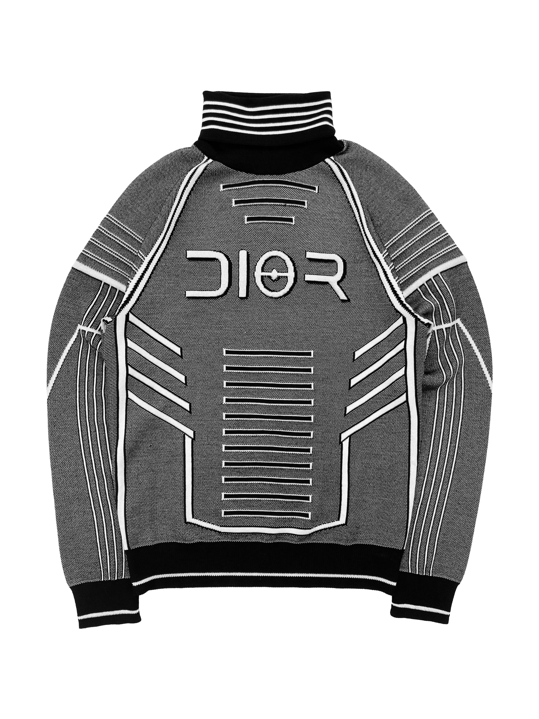 FW19 Dior Homme x Hajime Sorayama Tech Wool Knit Turtleneck