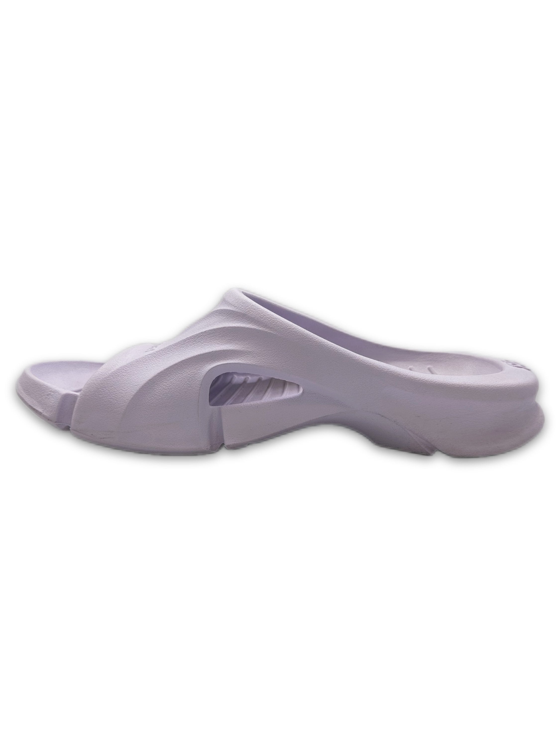 Balenciaga ‘Mold’ Logo Lilac Rubber Slides