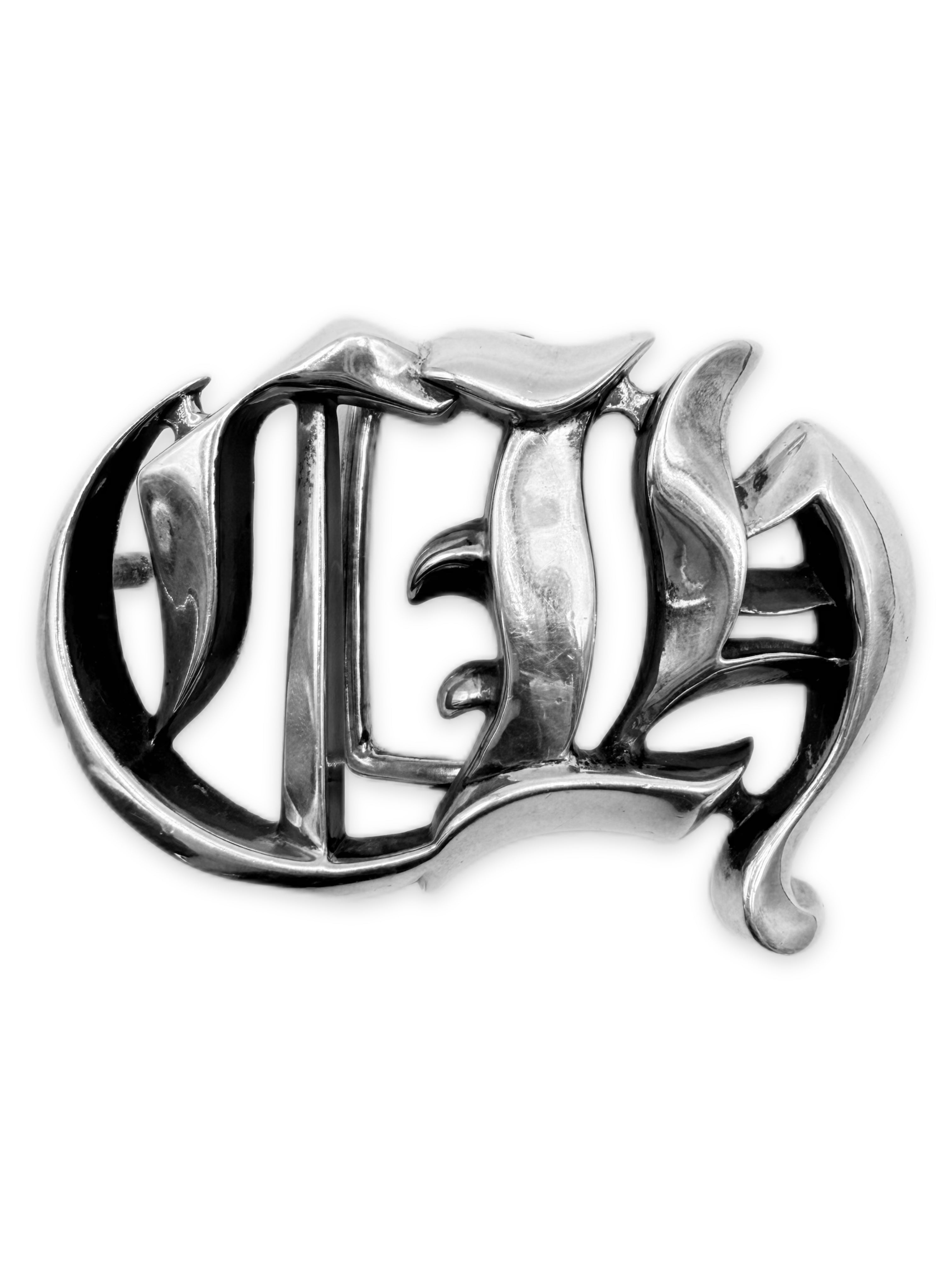 Chrome Hearts ‘CH’ Buckle .925 Silver Belt Buckle