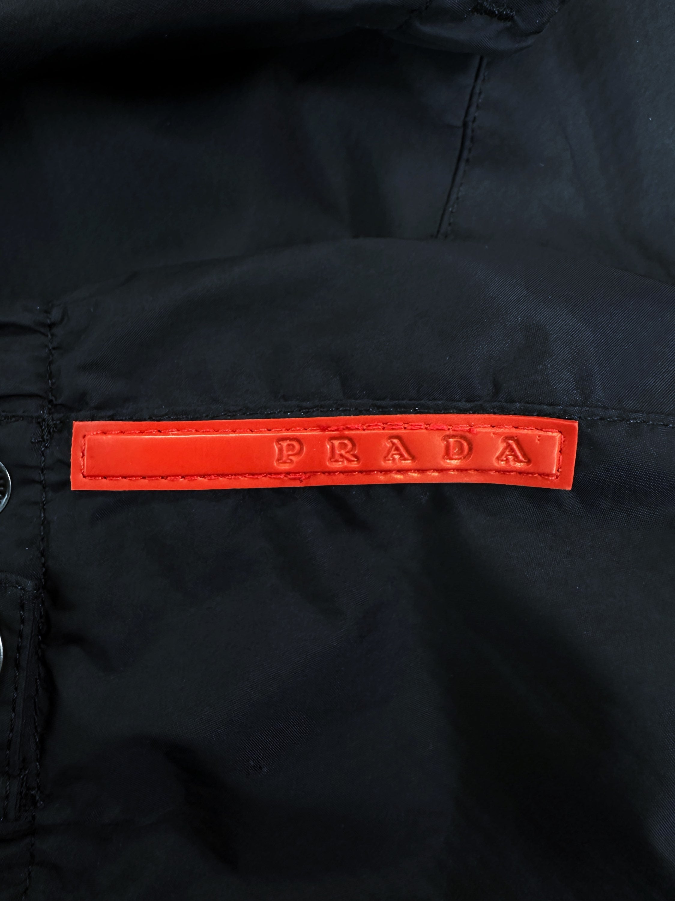 00s Prada Sport Navy Blue Packable Hood Multi-zip Jacket
