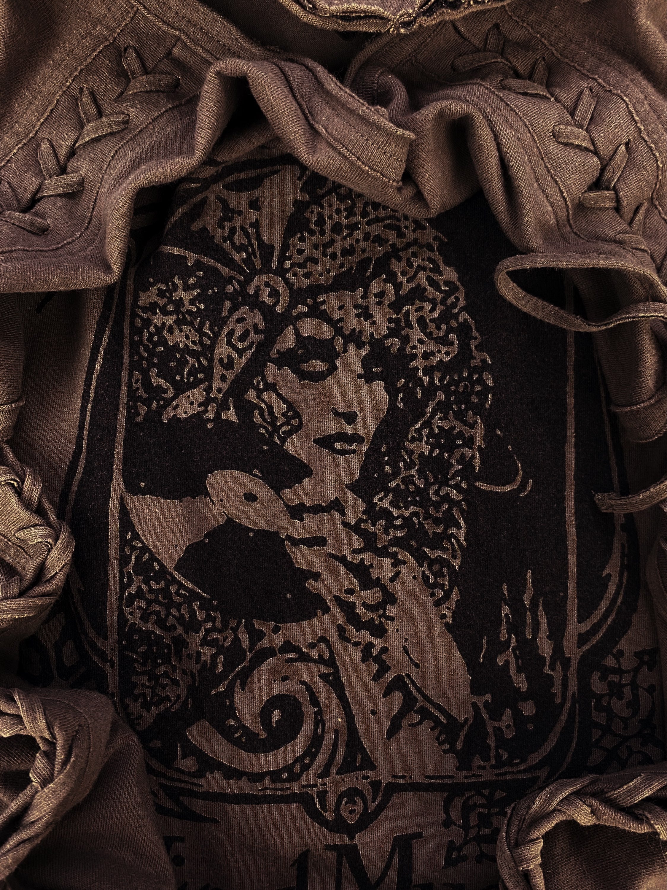 00s Hysteric Glamour ‘Vinyl’ Rustic Braided Sleeveless Tank-top