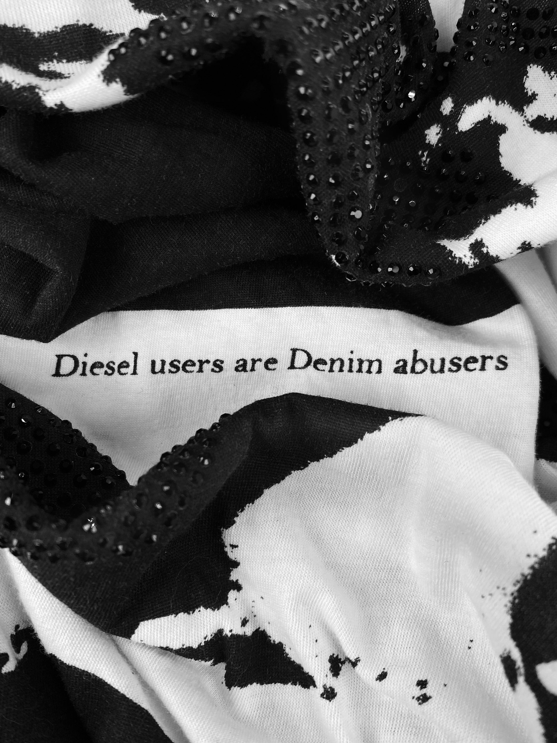 00s Diesel ‘Losers’ Studded Face Negative Longsleeve Shirt