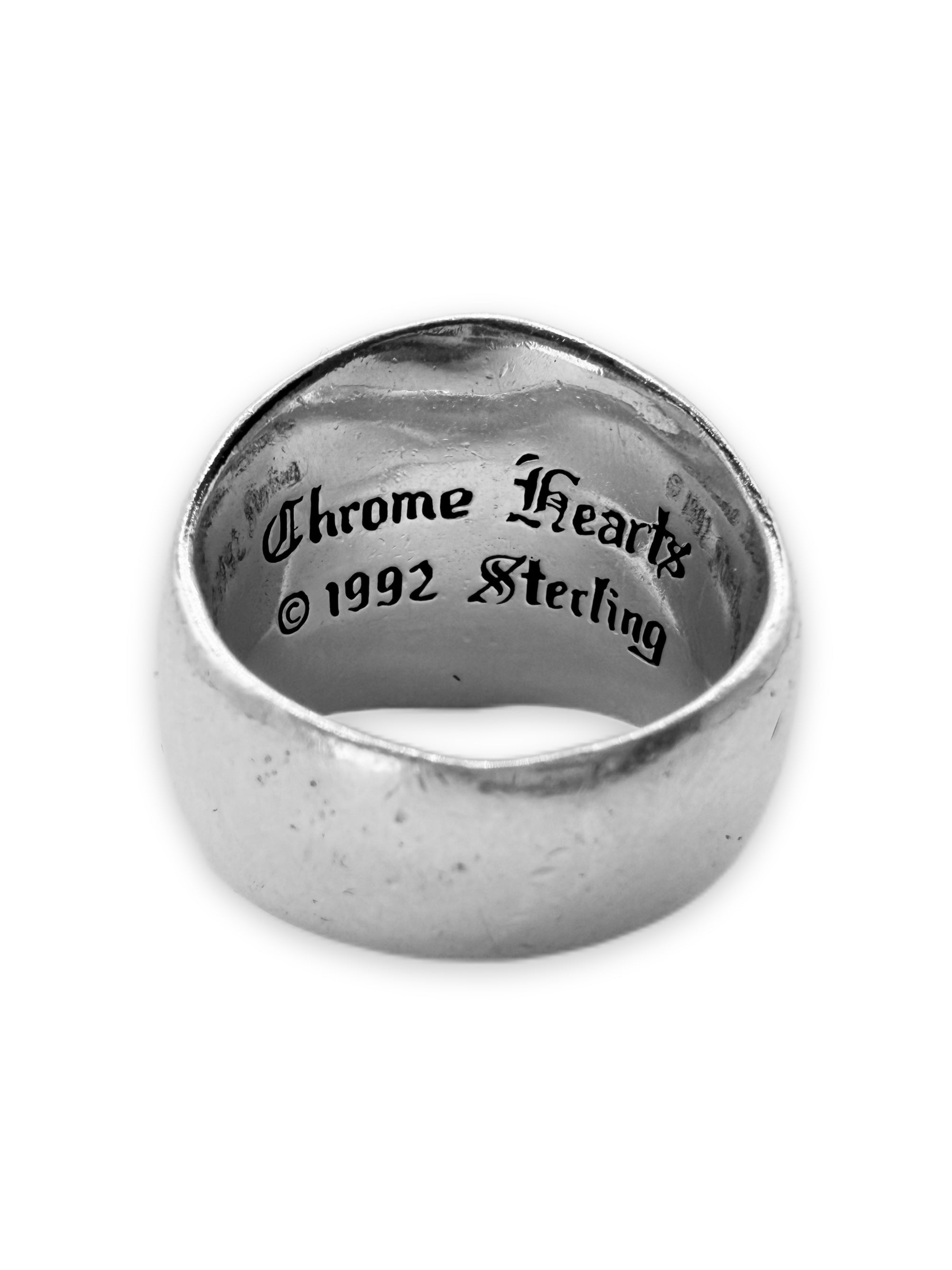 Chrome Hearts ‘Keeper’ .925 Silver Etched Ring