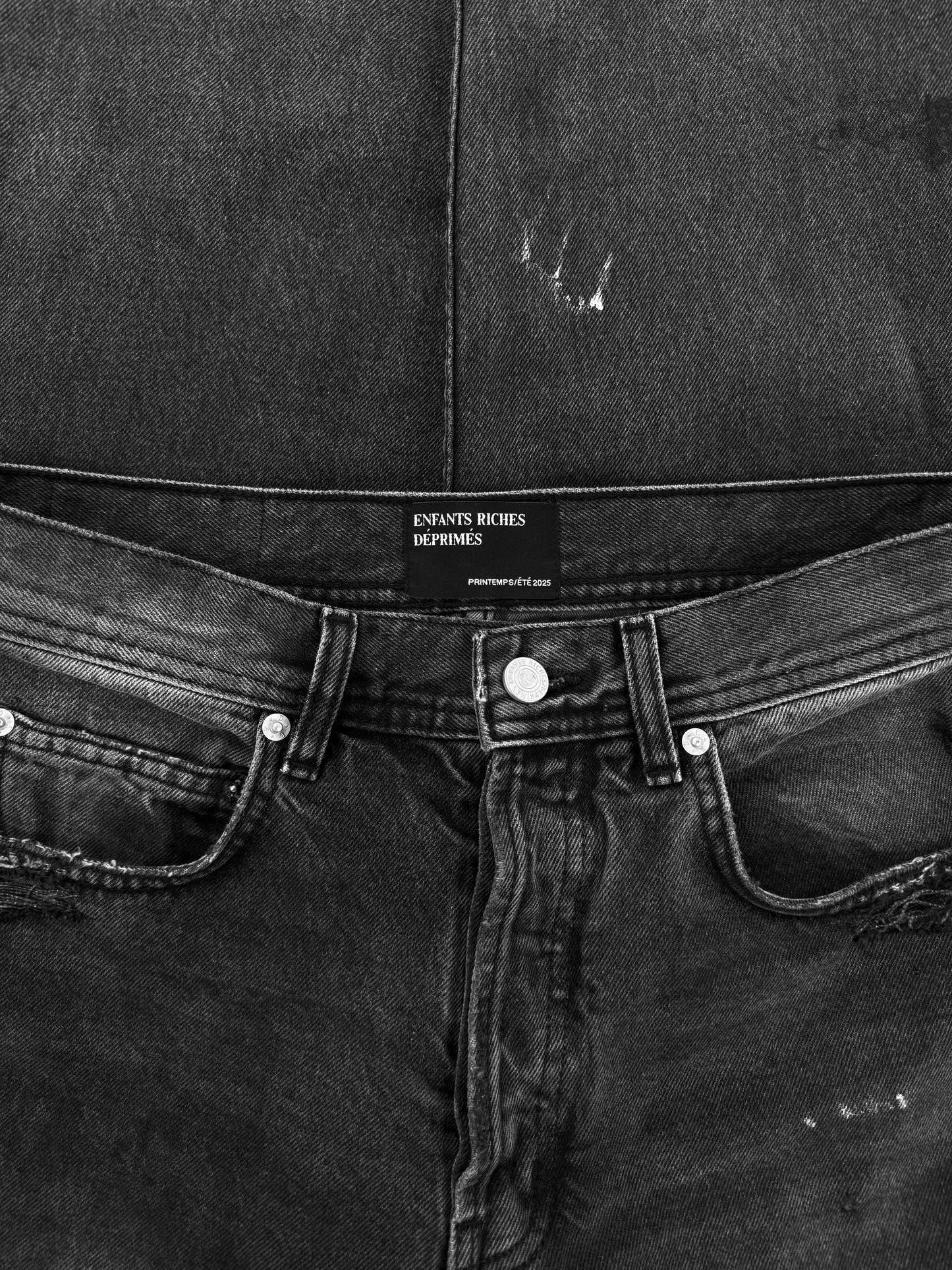 AW25 Enfants Riches Deprimes Paint Splatter Distressed Denim Jeans