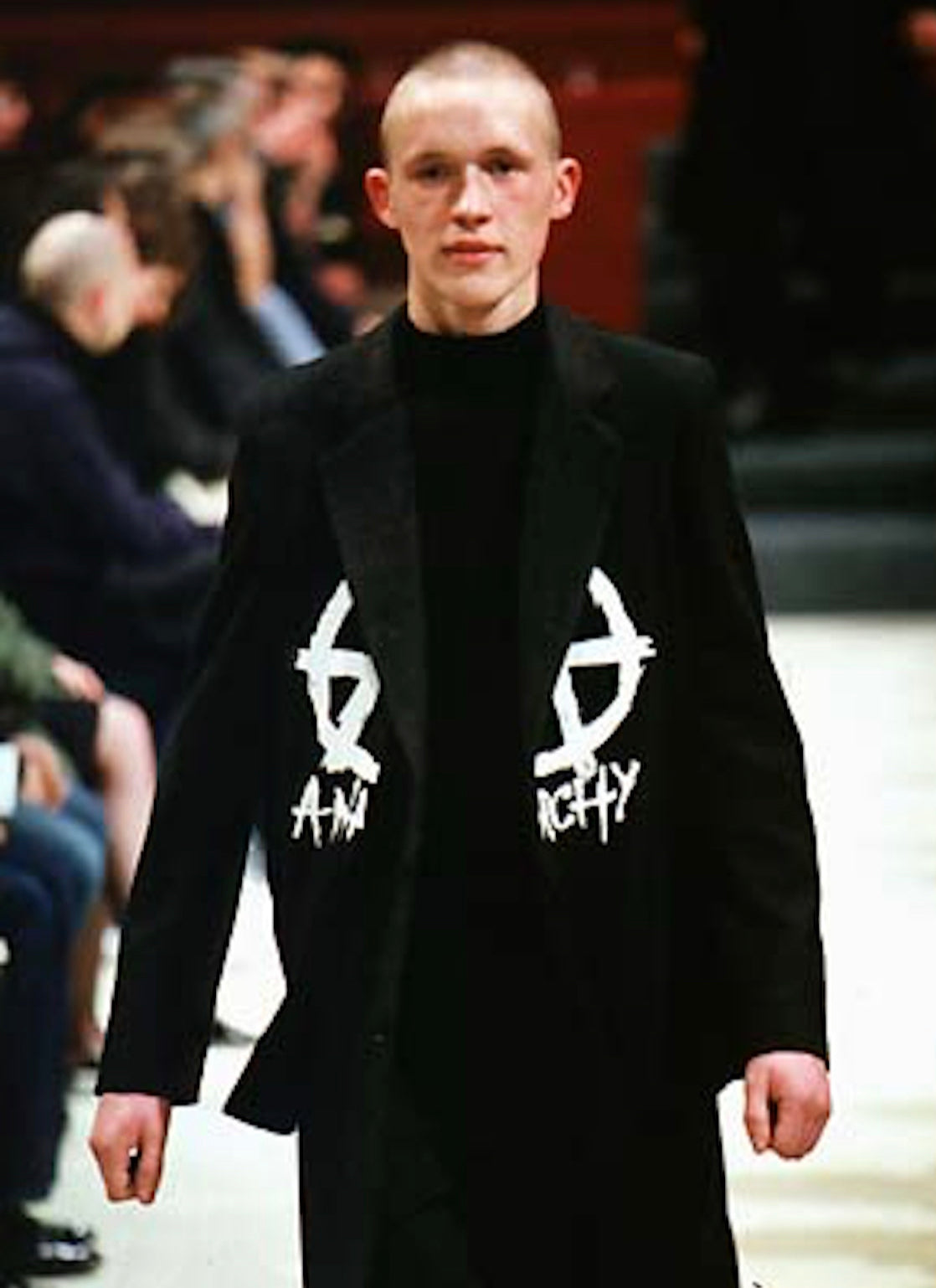 AW98 Raf Simons ‘Anarchy’ Motif Radioactivity Split Vest
