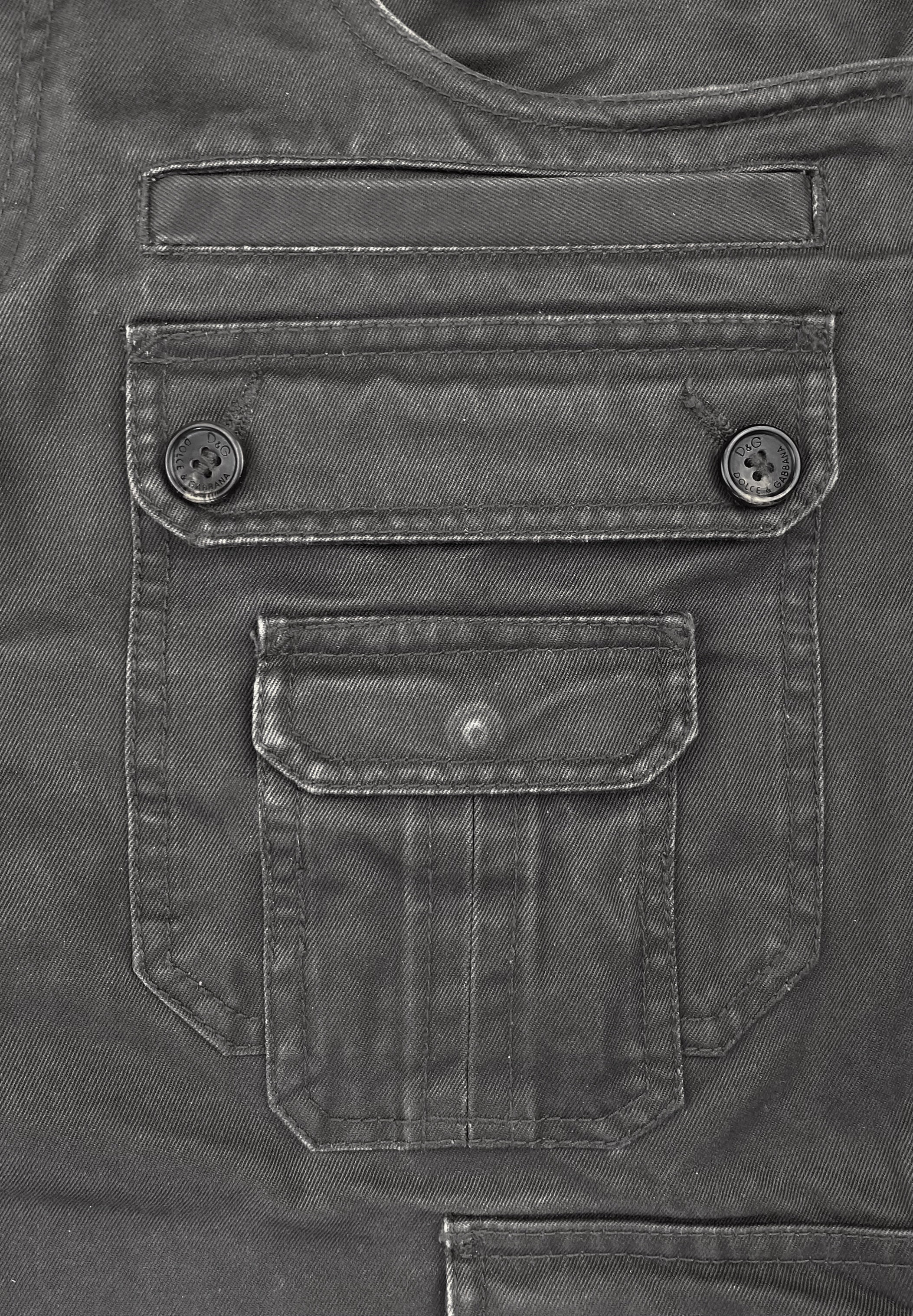 2000’s Dolce &amp; Gabbana Multi Pocket Ash Cargo Pants