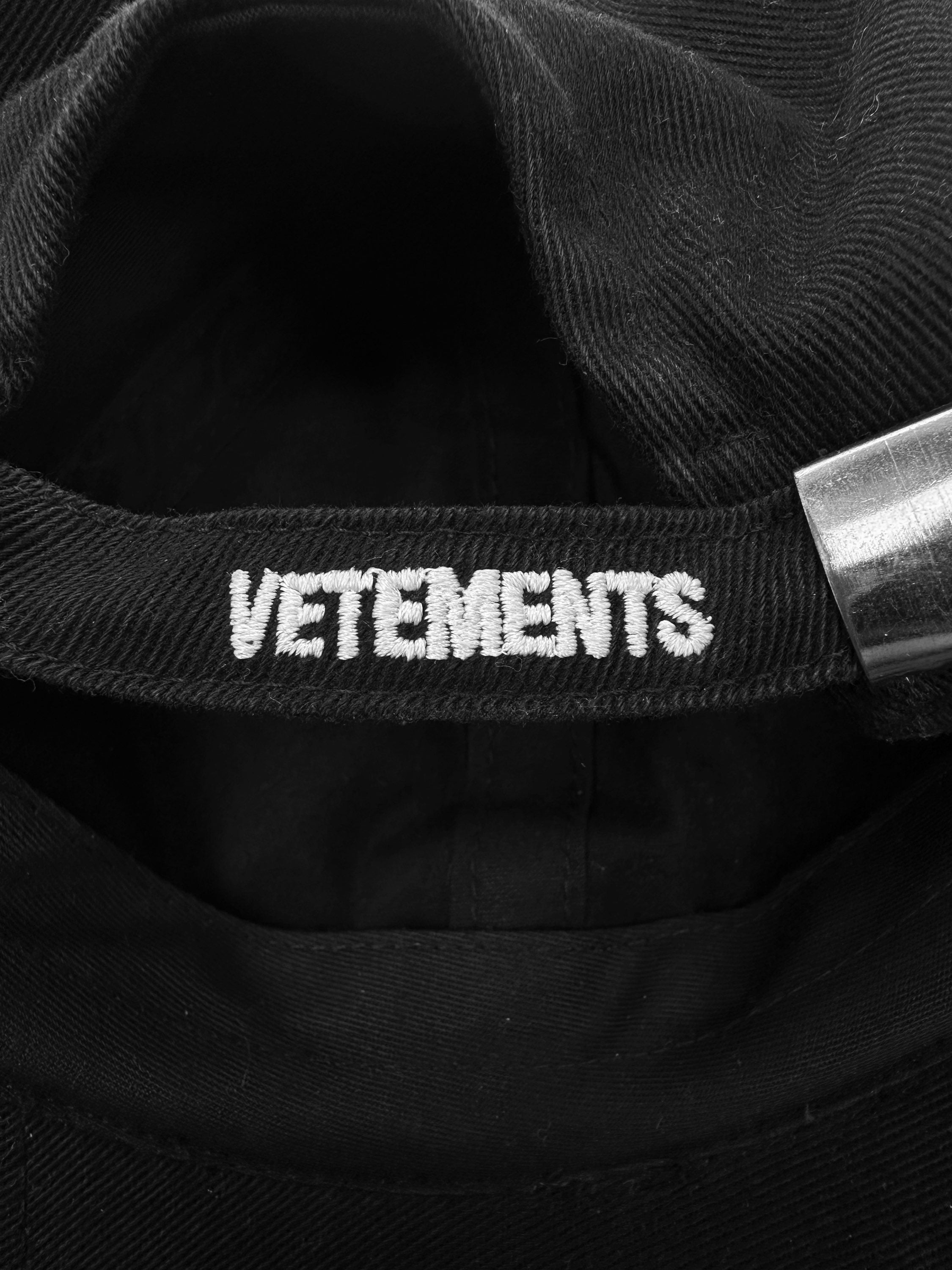 AW16 Vêtements ‘Sexual Fantasy’ Black Embroidered Hat
